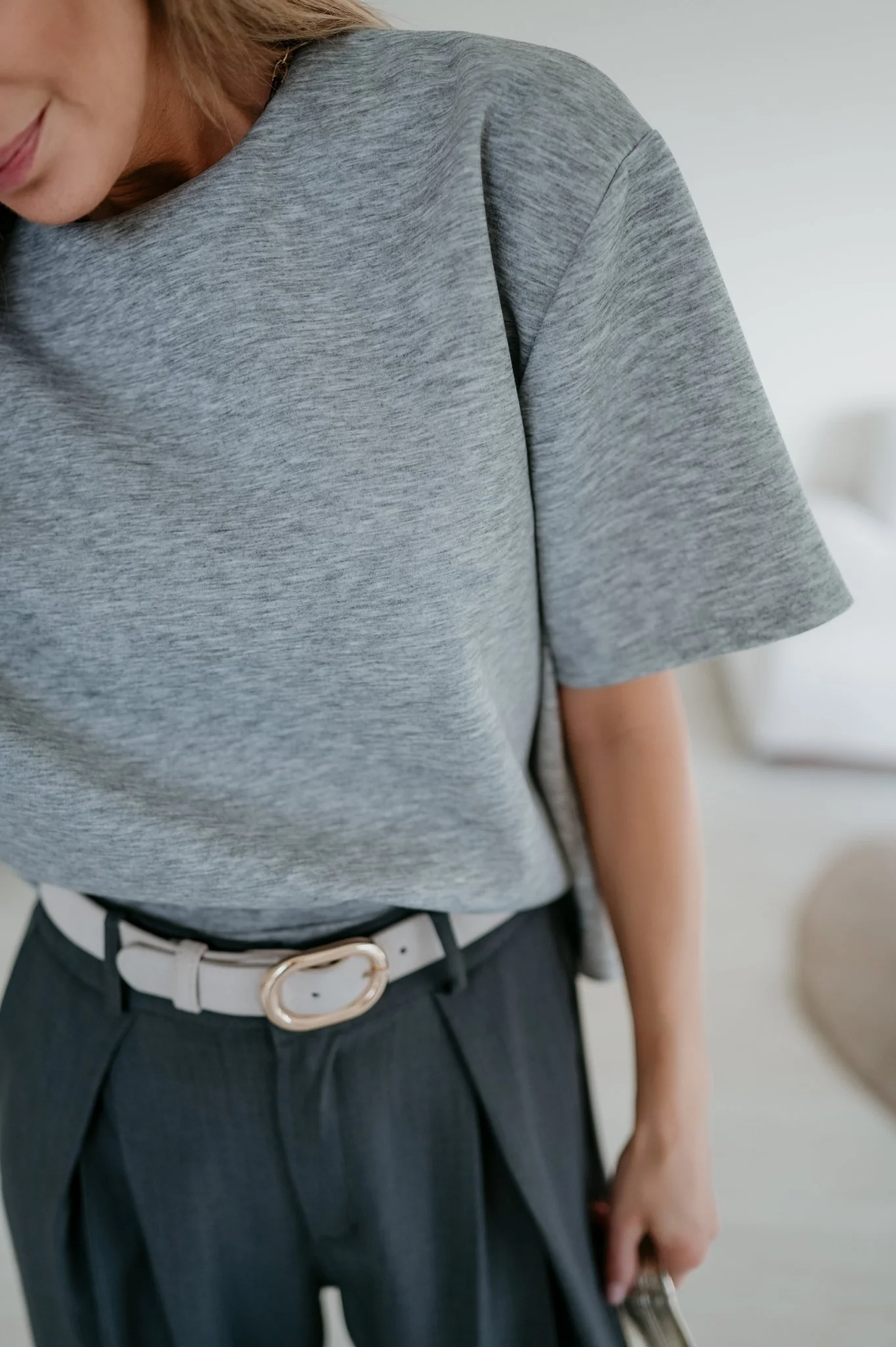 Addome t-shirt I Light Grey - Image 5
