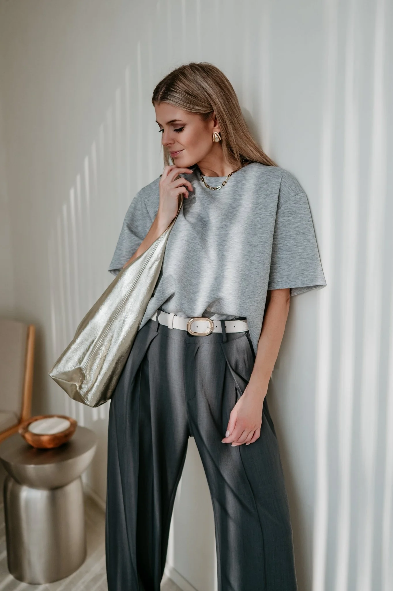 Addome t-shirt I Light Grey - Image 7