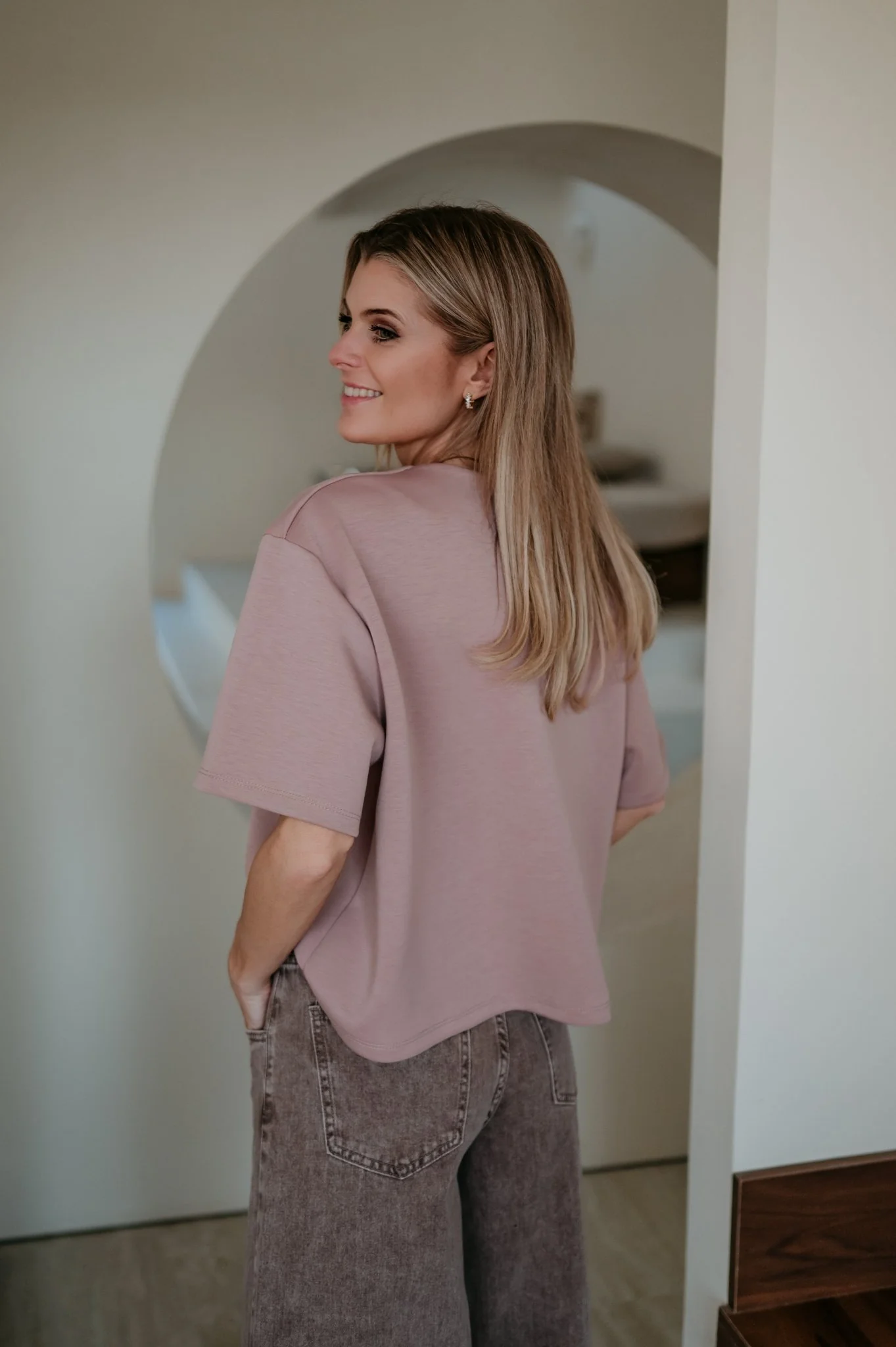 Addome t-shirt I Old Rose - Image 7