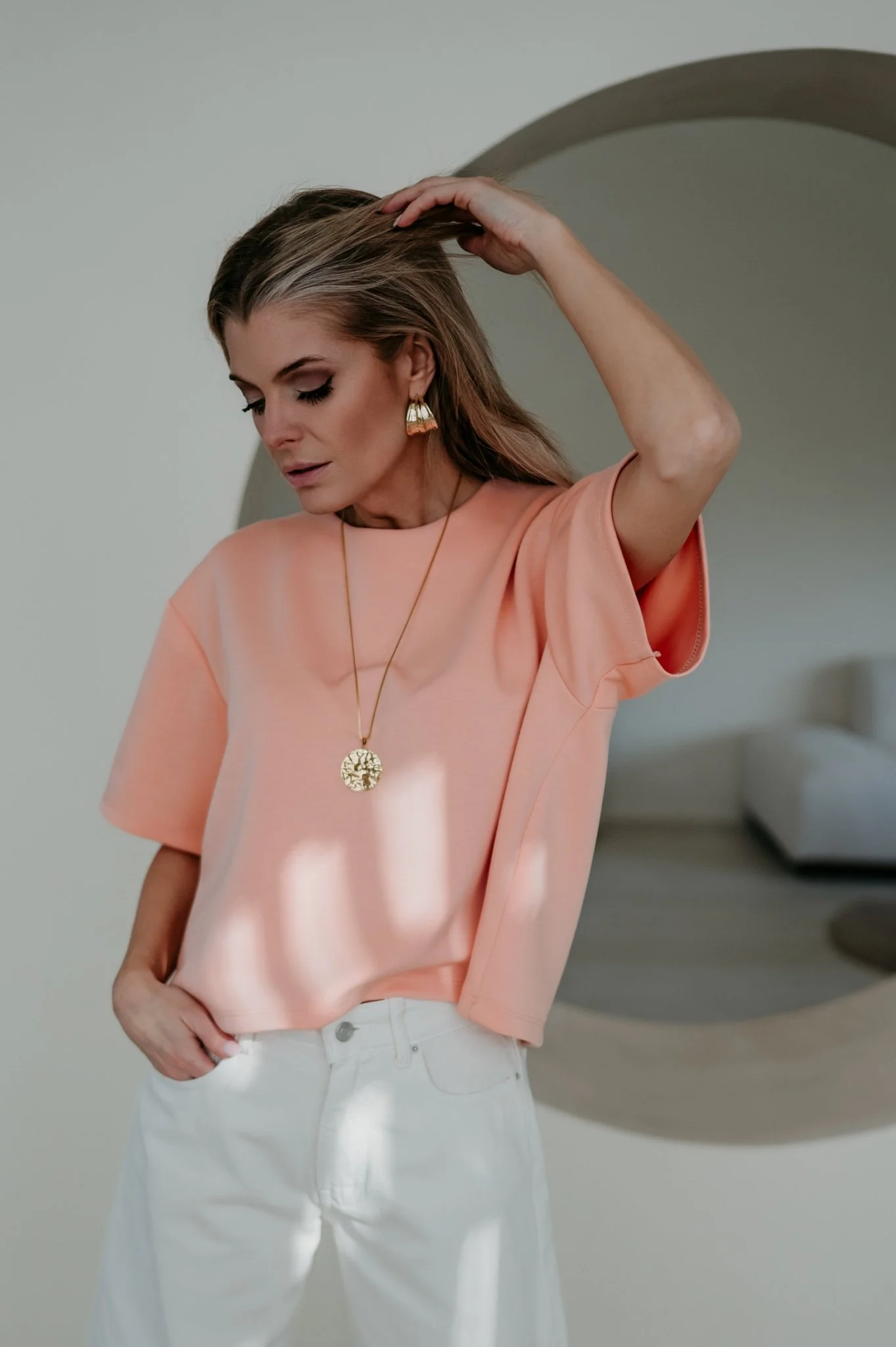Addome t-shirt I Peach - Image 12