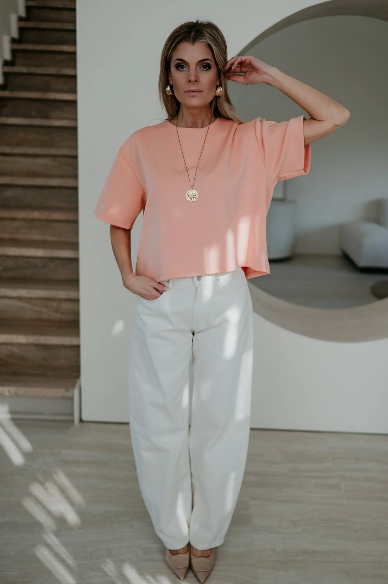 Addome t-shirt I Peach - Image 13