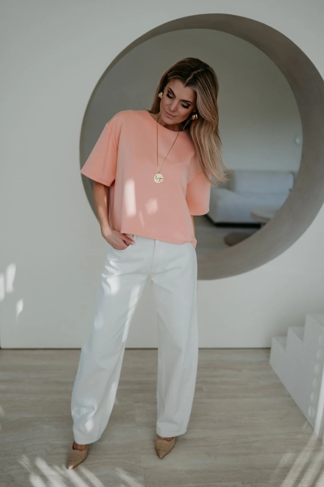 Addome t-shirt I Peach - Image 2