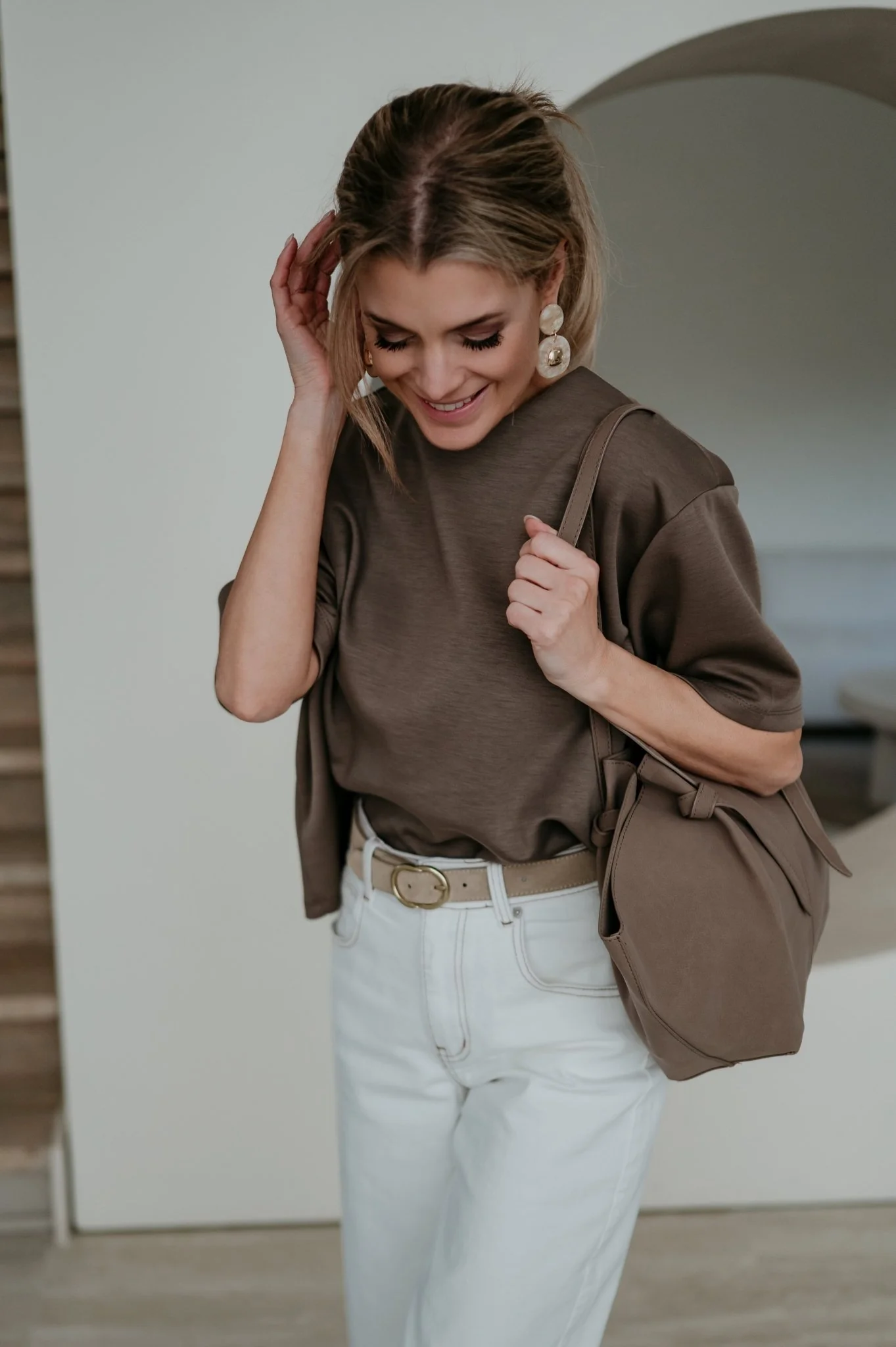 Addome t-shirt I Taupe - Image 2