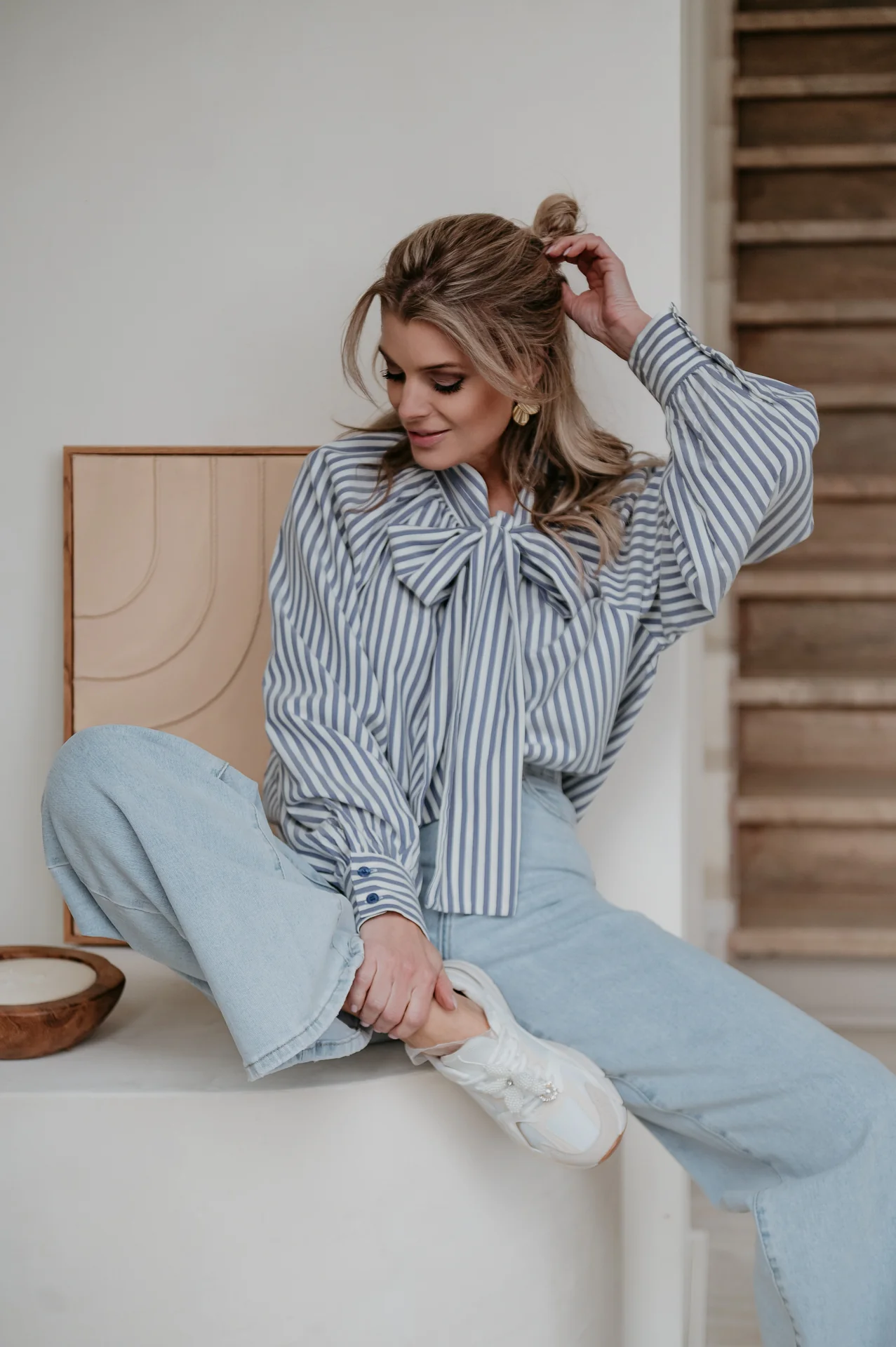 Alecho blouse I Blue - Image 9