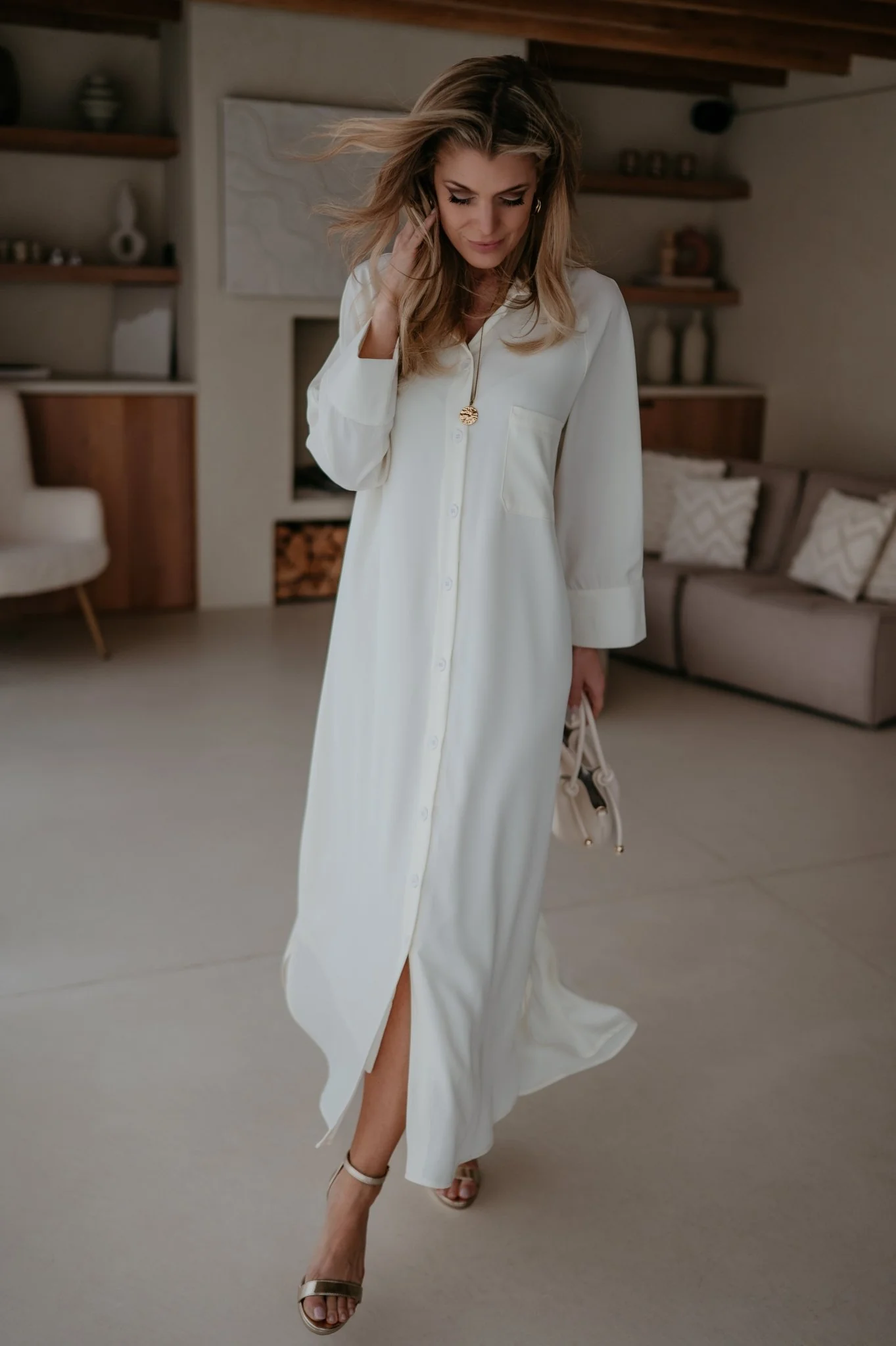 Alide dress I Ecru - Image 3