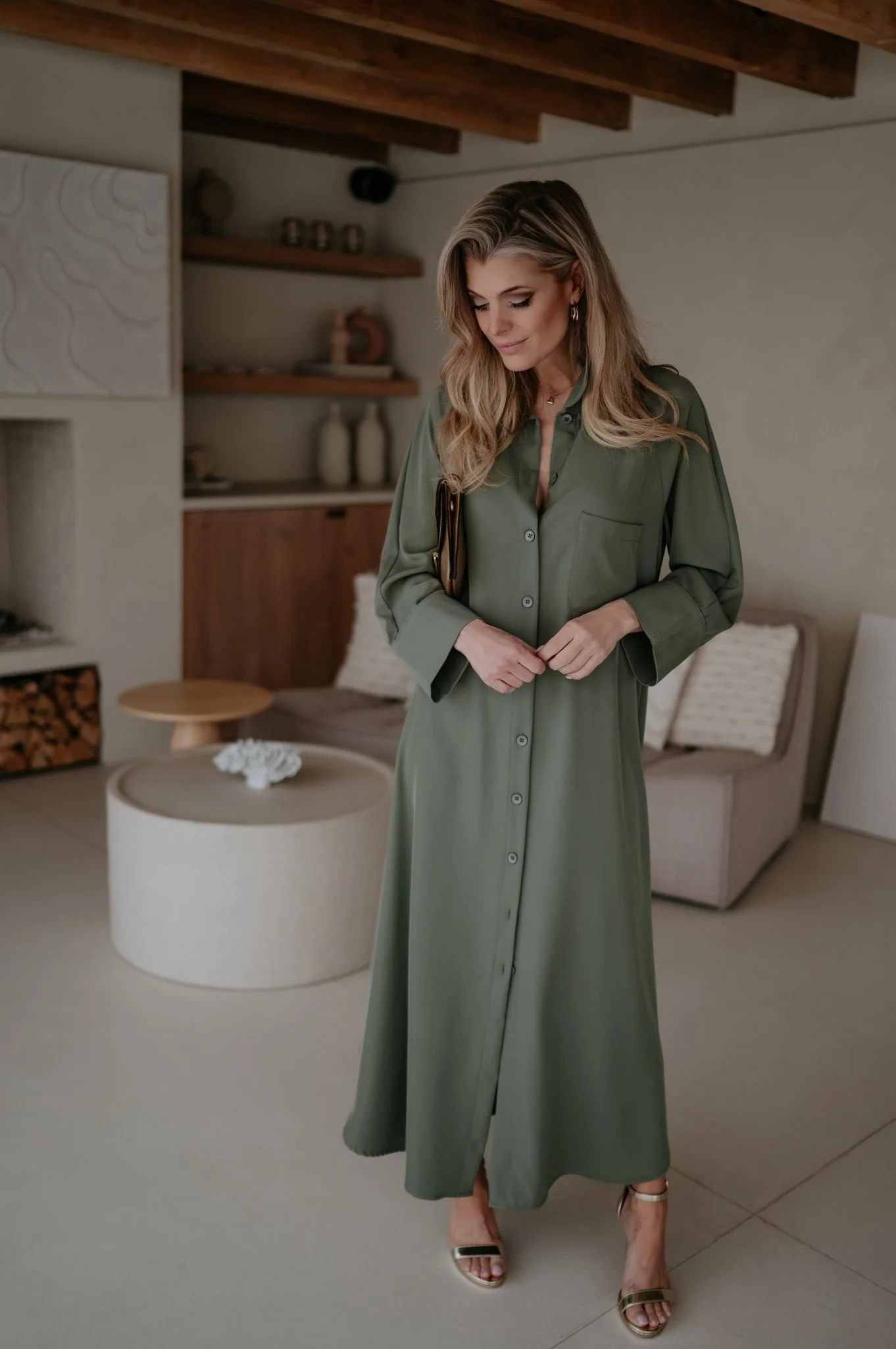 Alide dress I Khaki - Image 10
