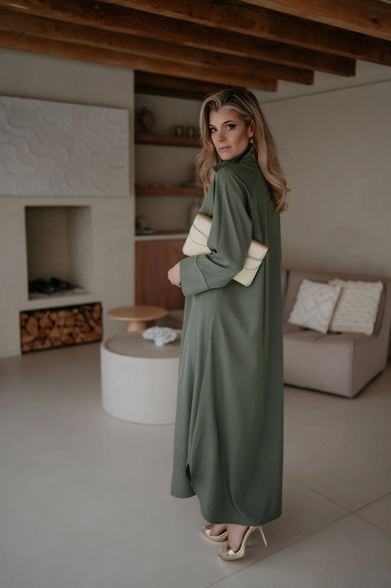 Alide dress I Khaki - Image 4