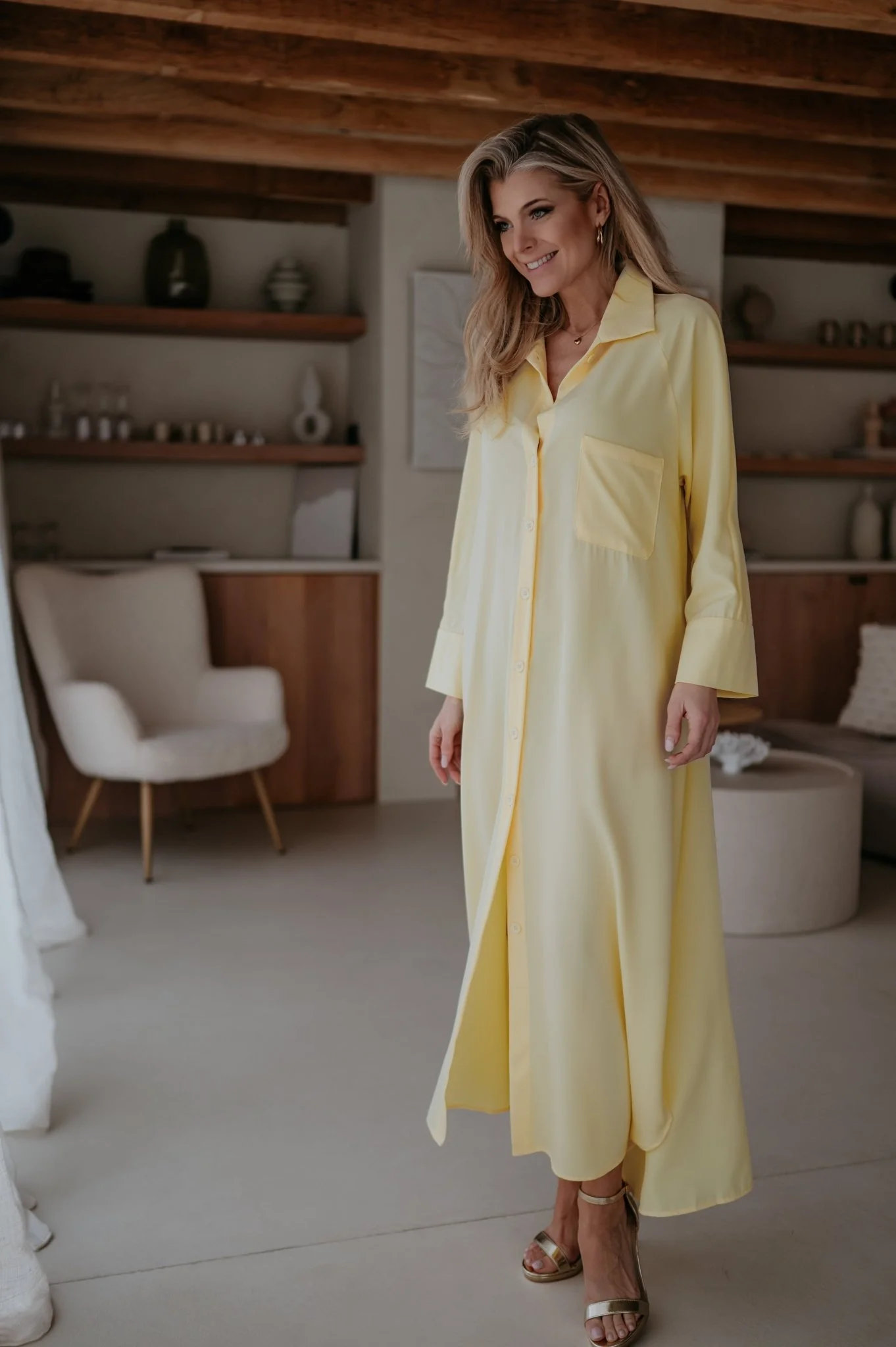 Alide dress I Yellow - Image 11