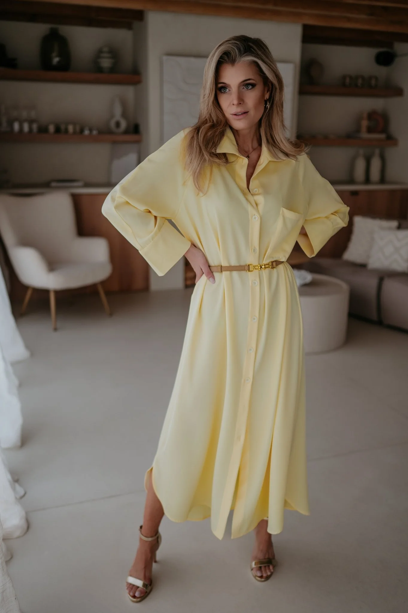 Alide dress I Yellow - Image 13