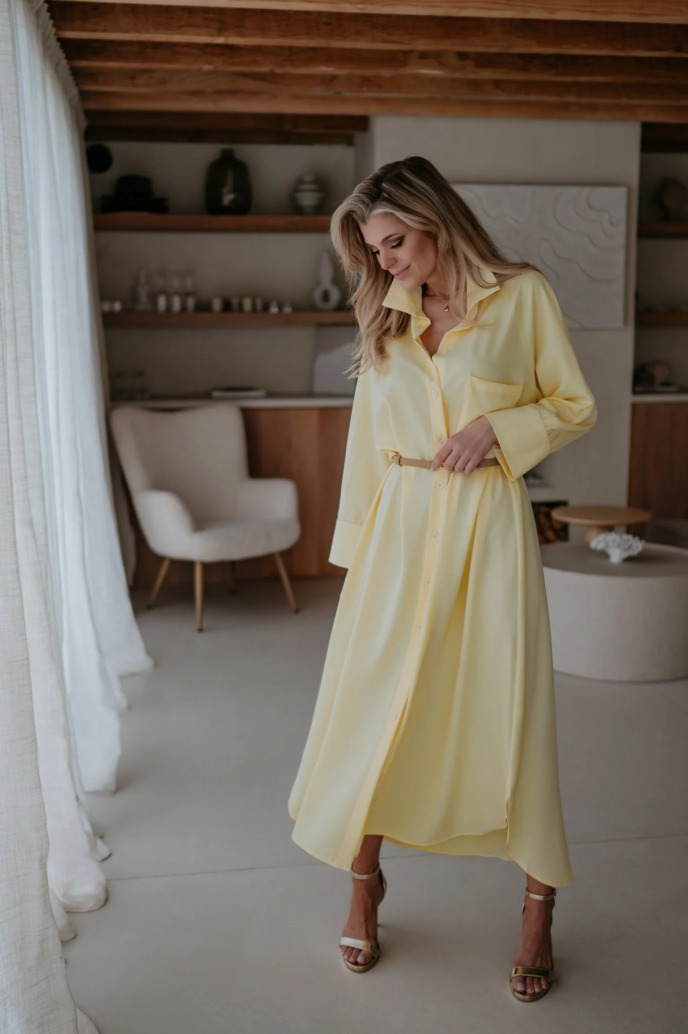 Alide dress I Yellow - Image 4