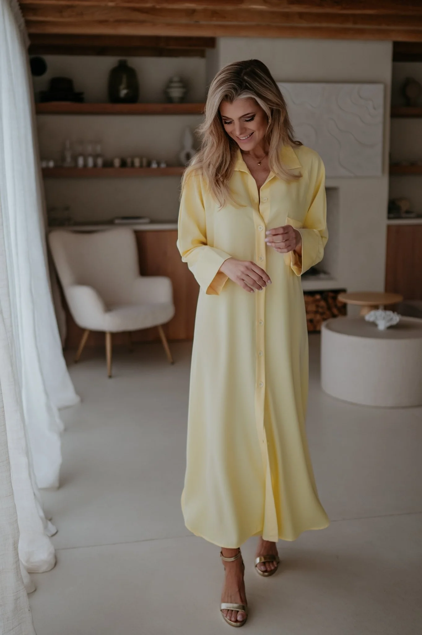 Alide dress I Yellow - Image 5