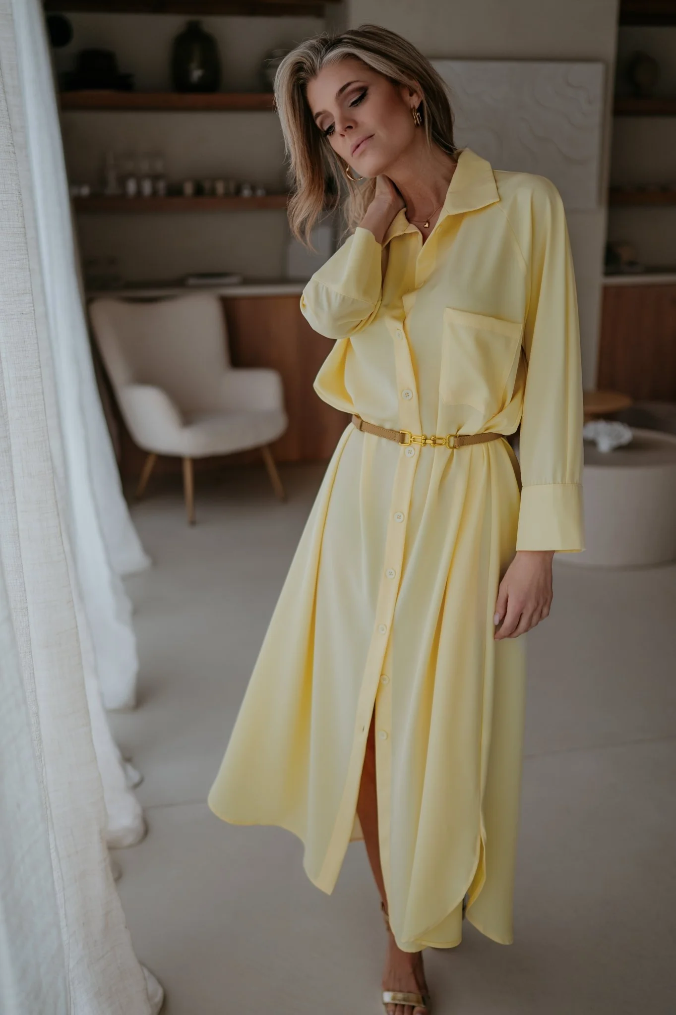 Alide dress I Yellow - Image 7