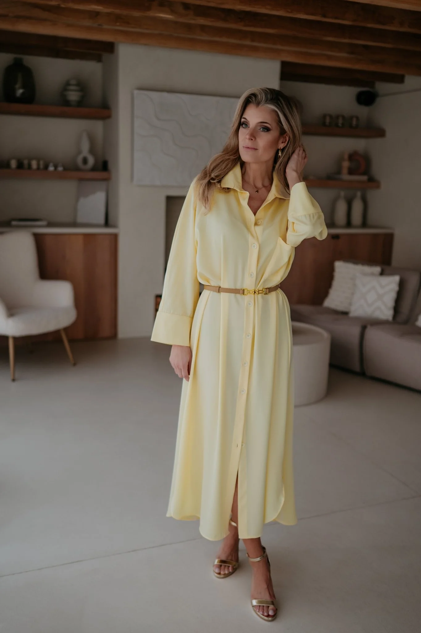 Alide dress I Yellow - Image 8