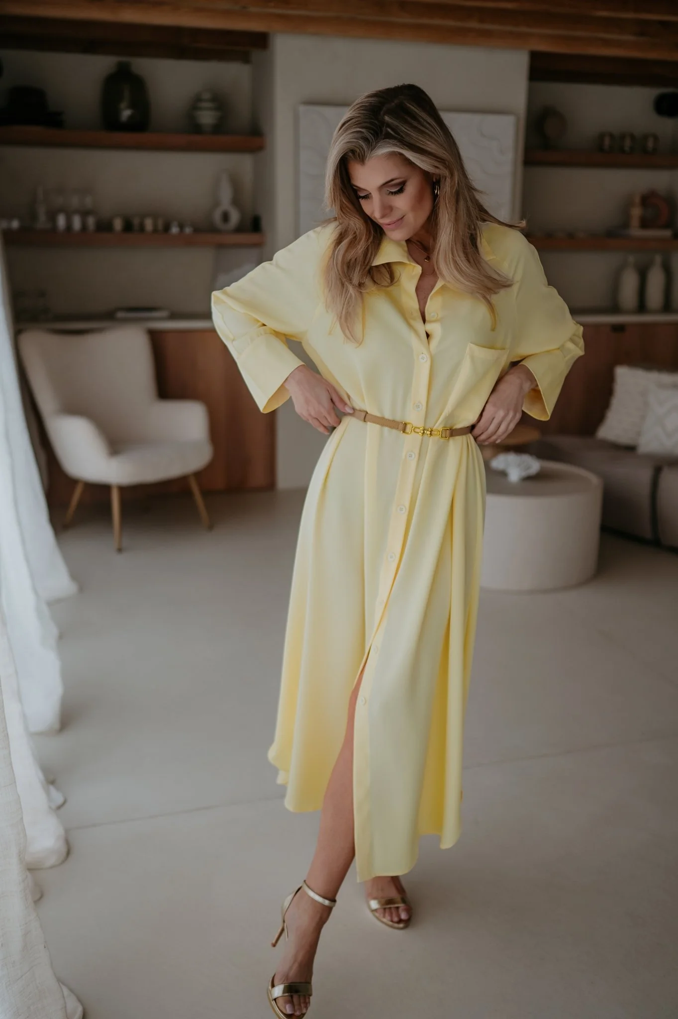 Alide dress I Yellow - Image 9