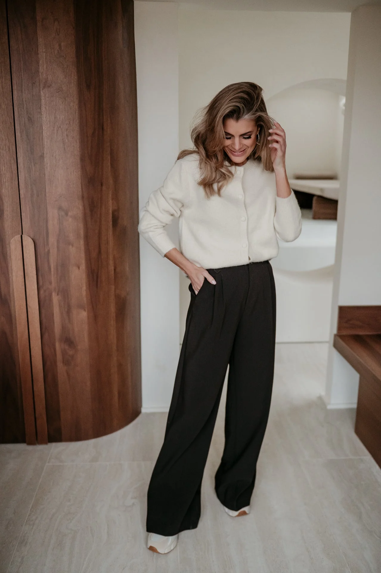 Badio knit & scarf I Ecru - Image 5