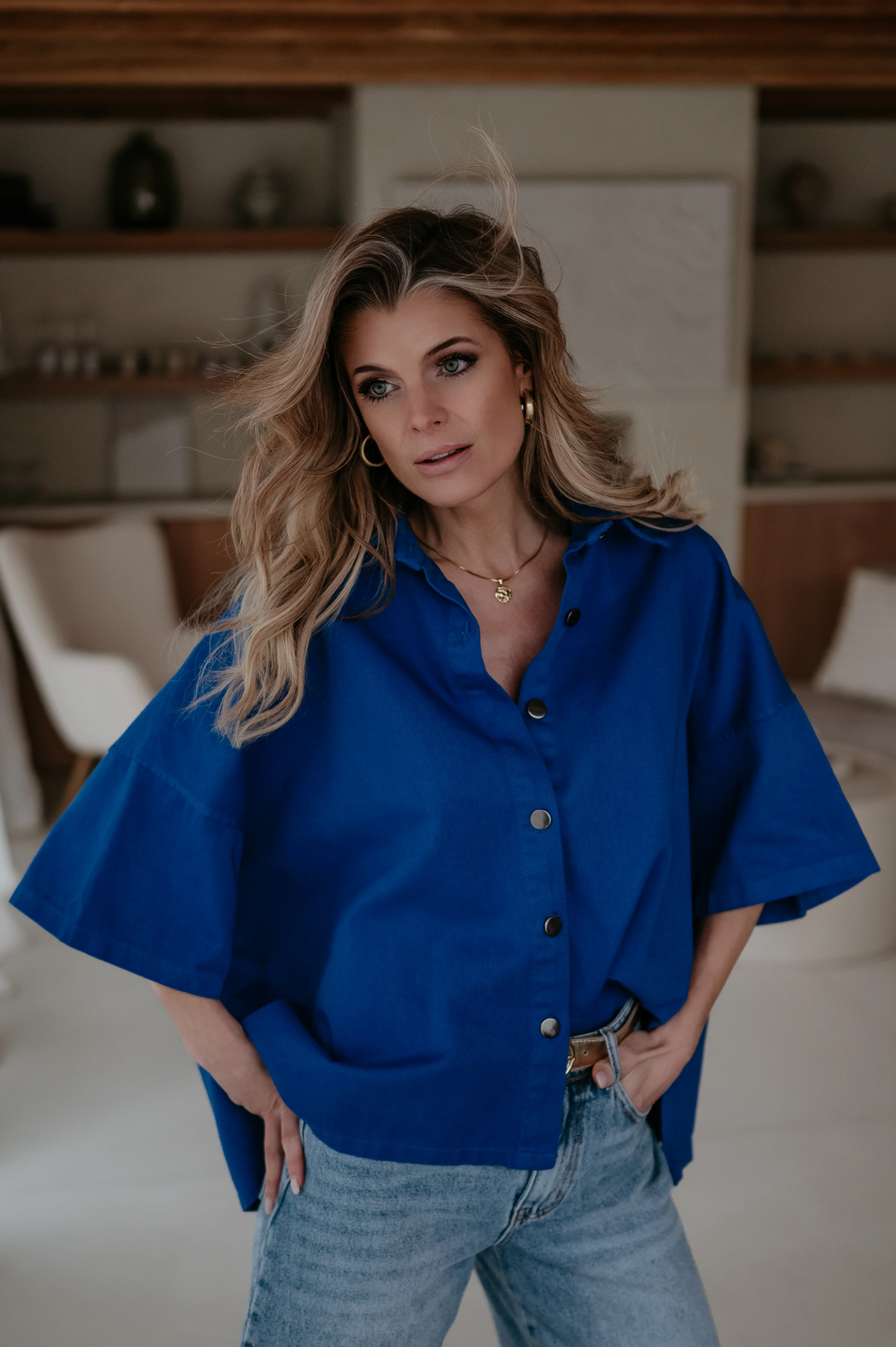 Bastone shirt I Kobalt Blue - Image 6