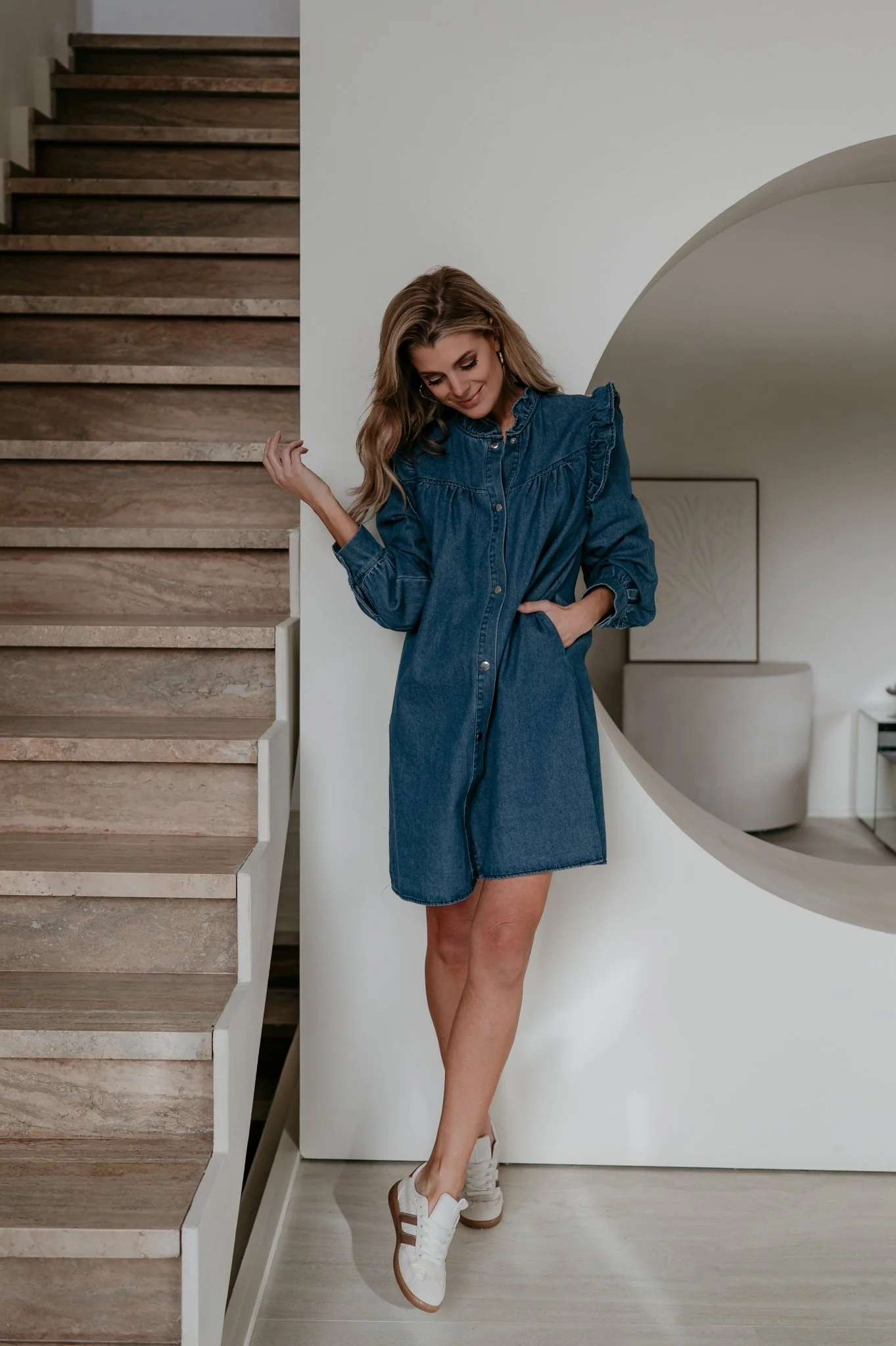 Belane dress I Blue - Image 10