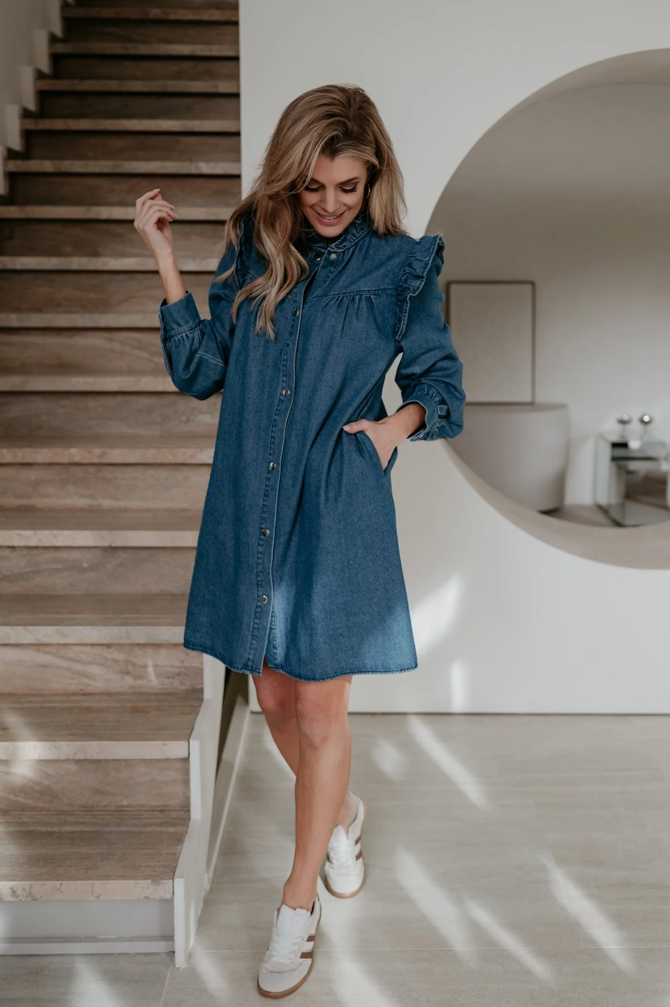 Belane dress I Blue - Image 4