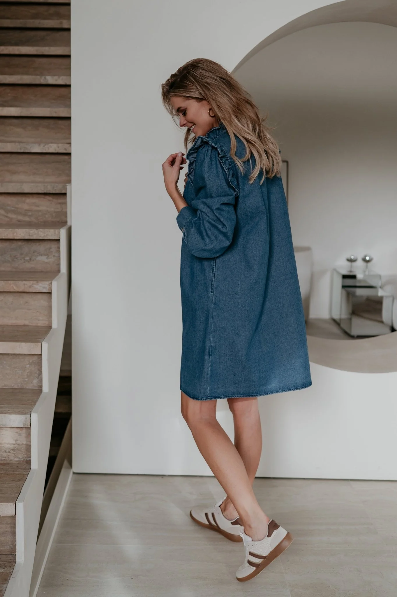 Belane dress I Blue - Image 9