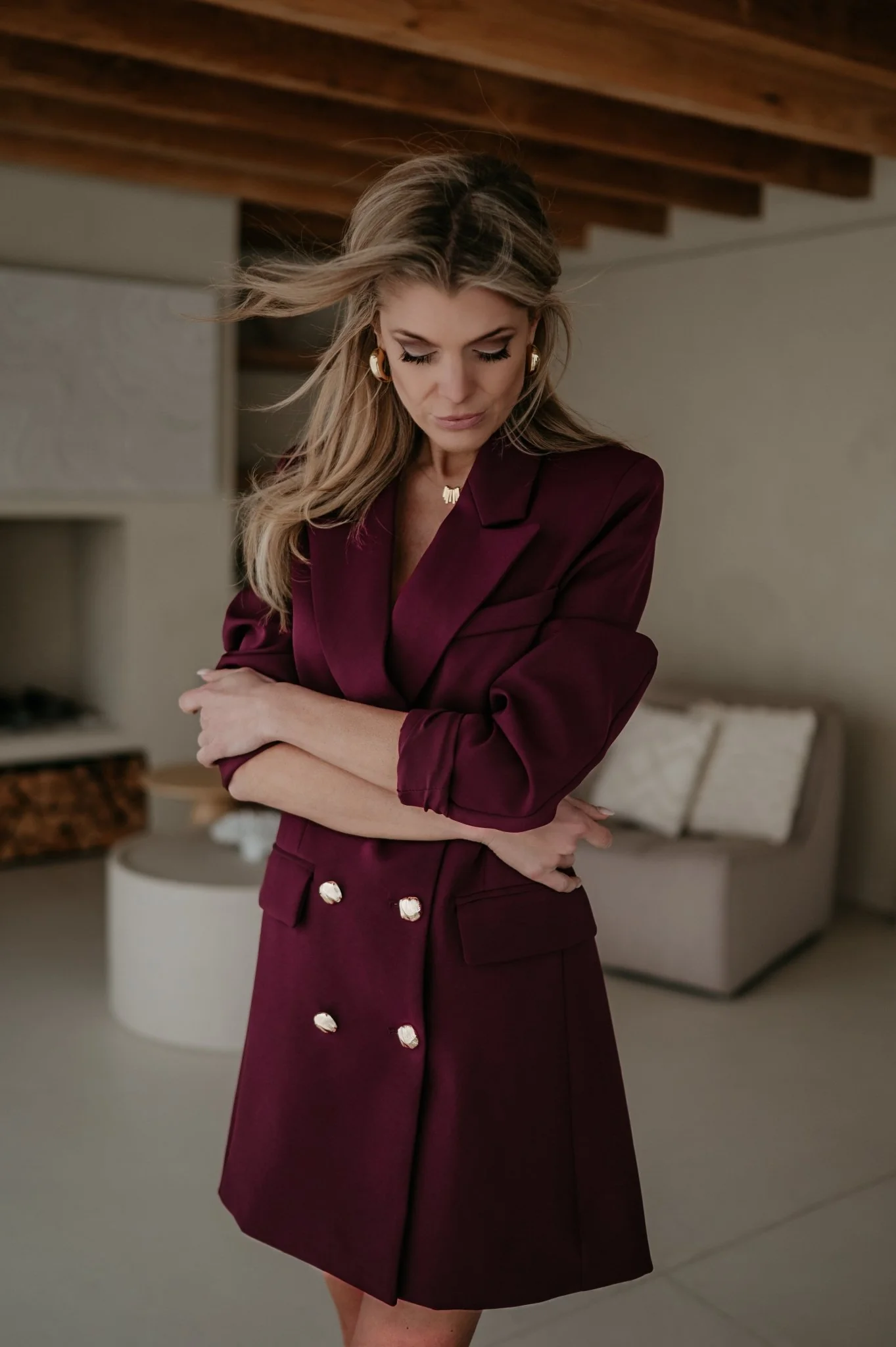 Beleando dress I Burgundy - Image 16