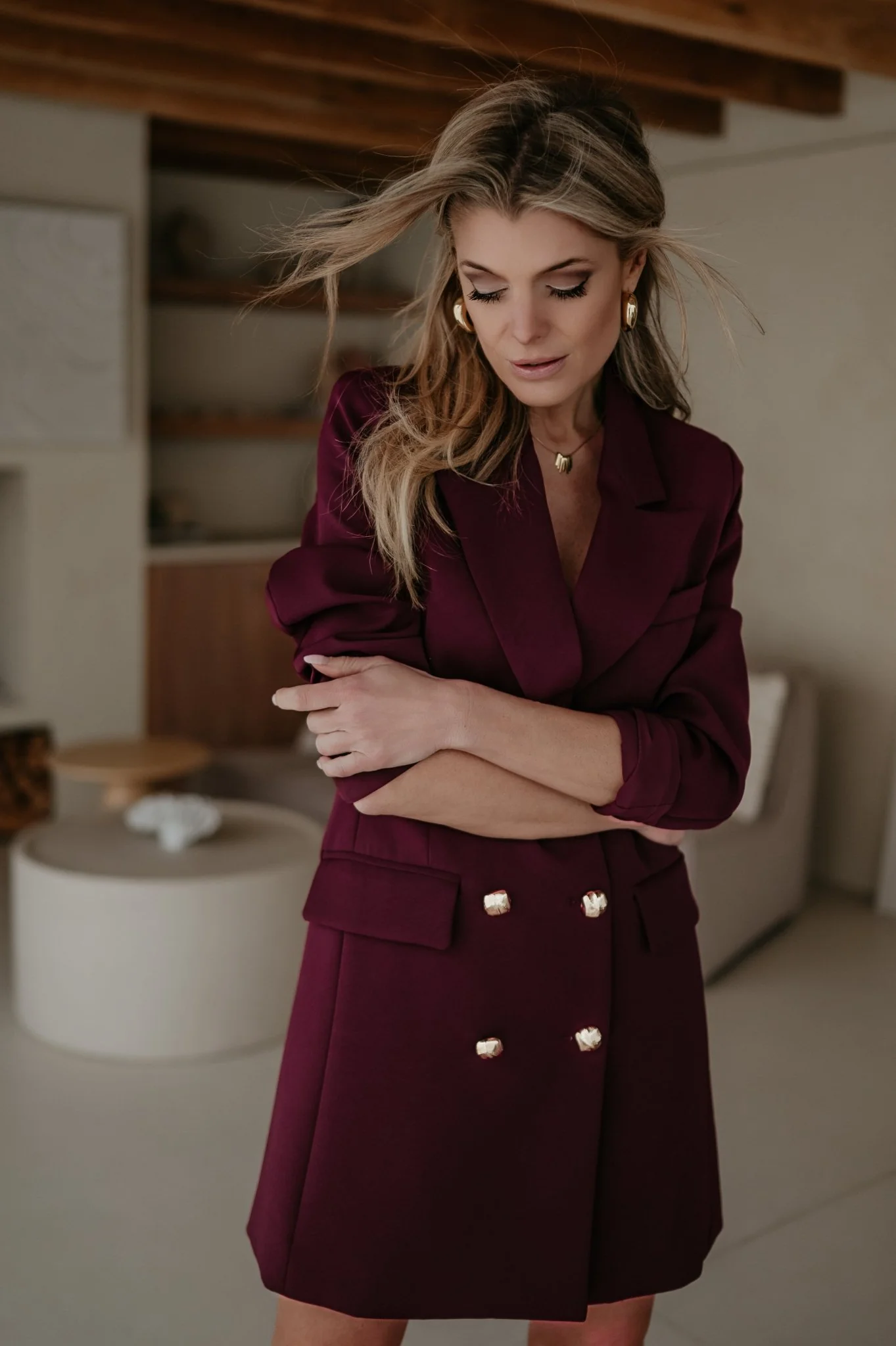 Beleando dress I Burgundy - Image 18