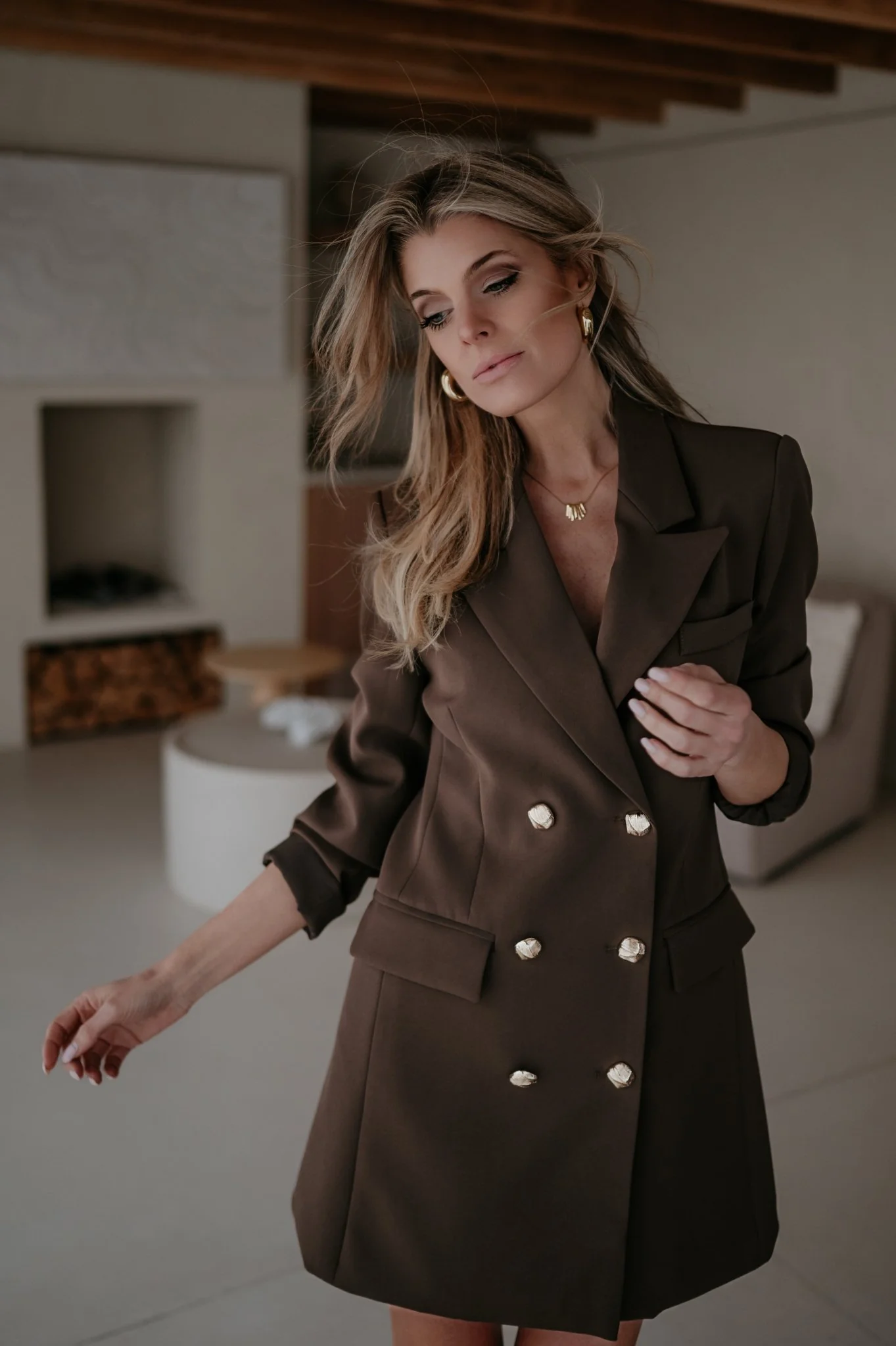 Beleando dress I Chocolate Brown - Image 7