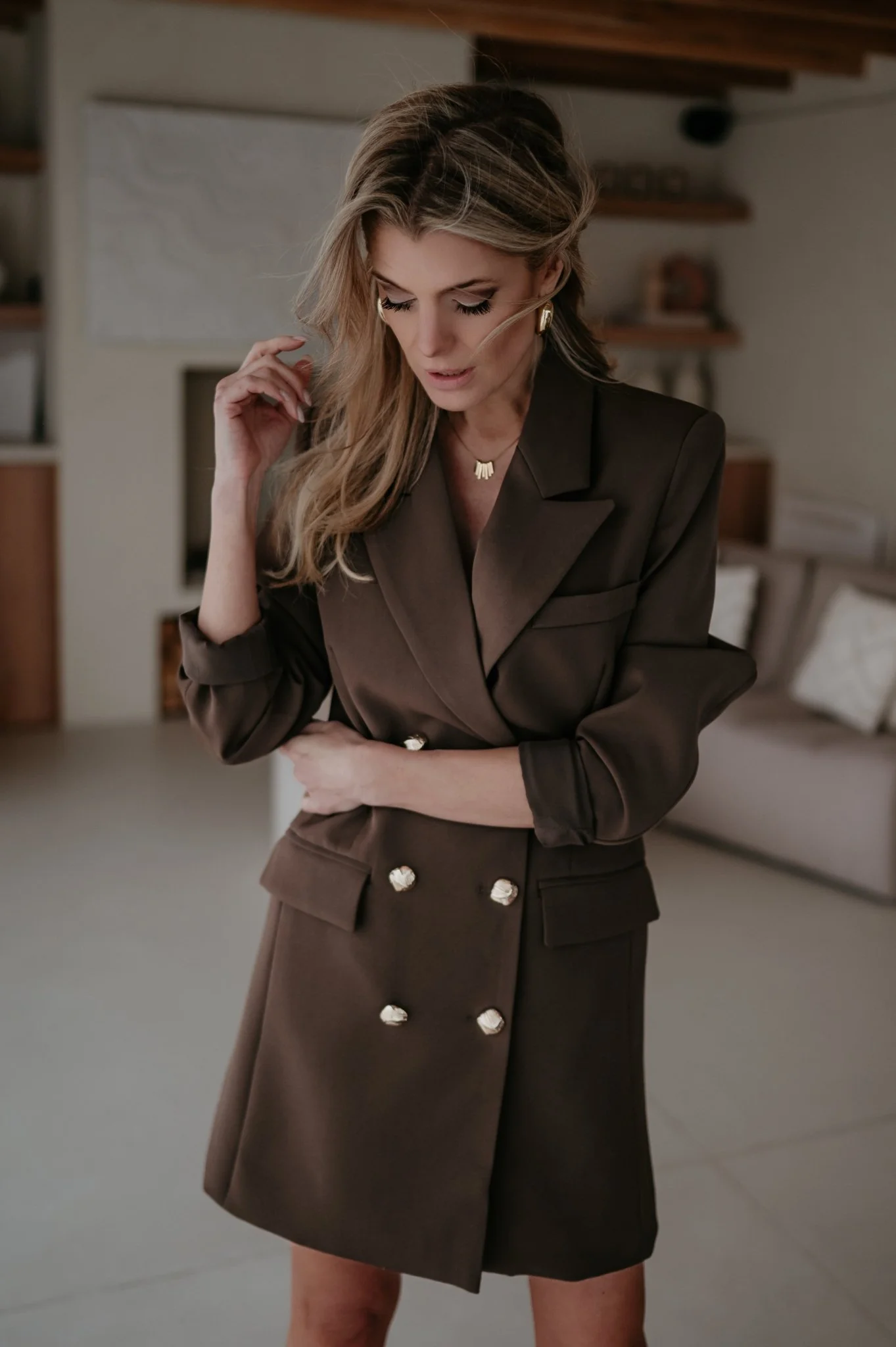 Beleando dress I Chocolate Brown - Image 9