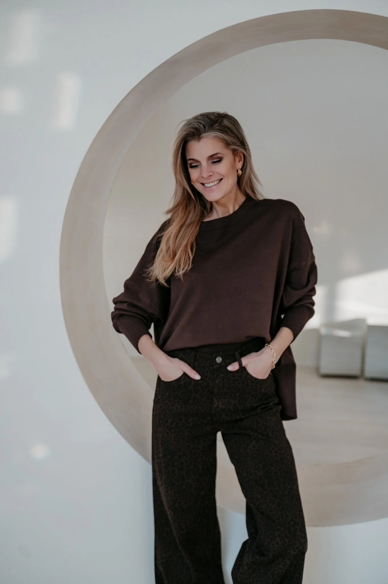 Bevuni knit I Brown - Image 12