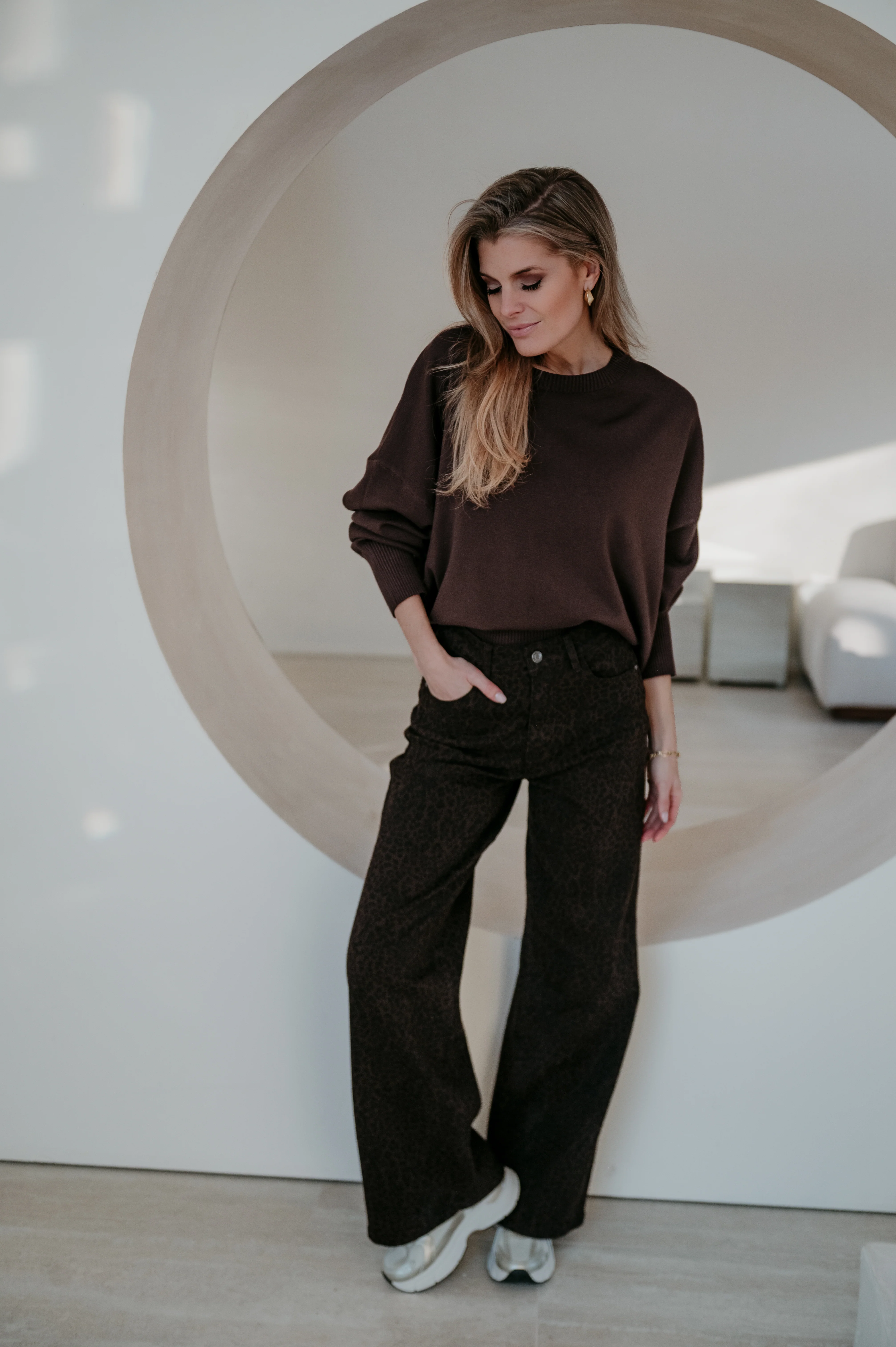 Bevuni knit I Brown - Image 13