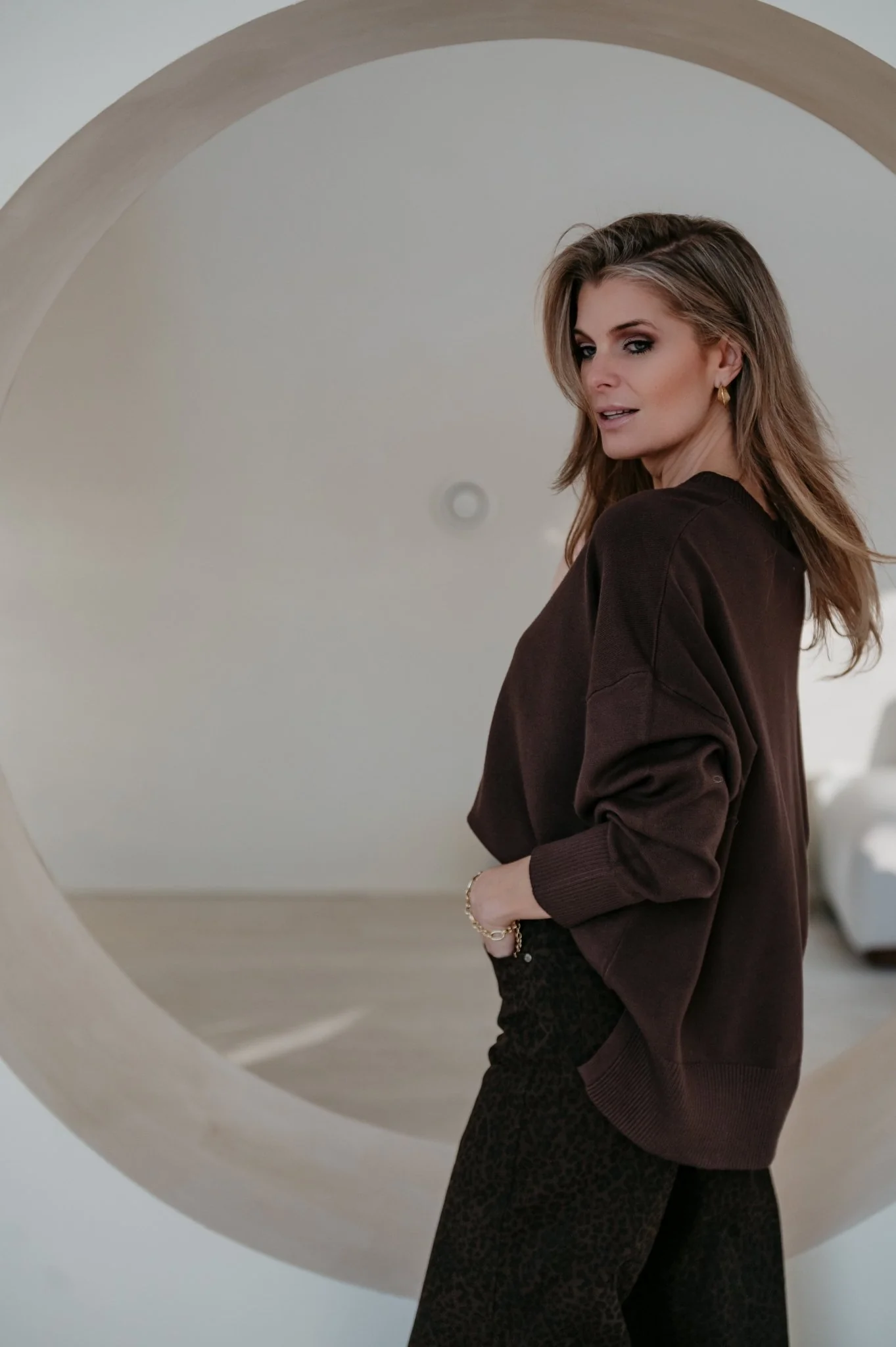 Bevuni knit I Brown - Image 15
