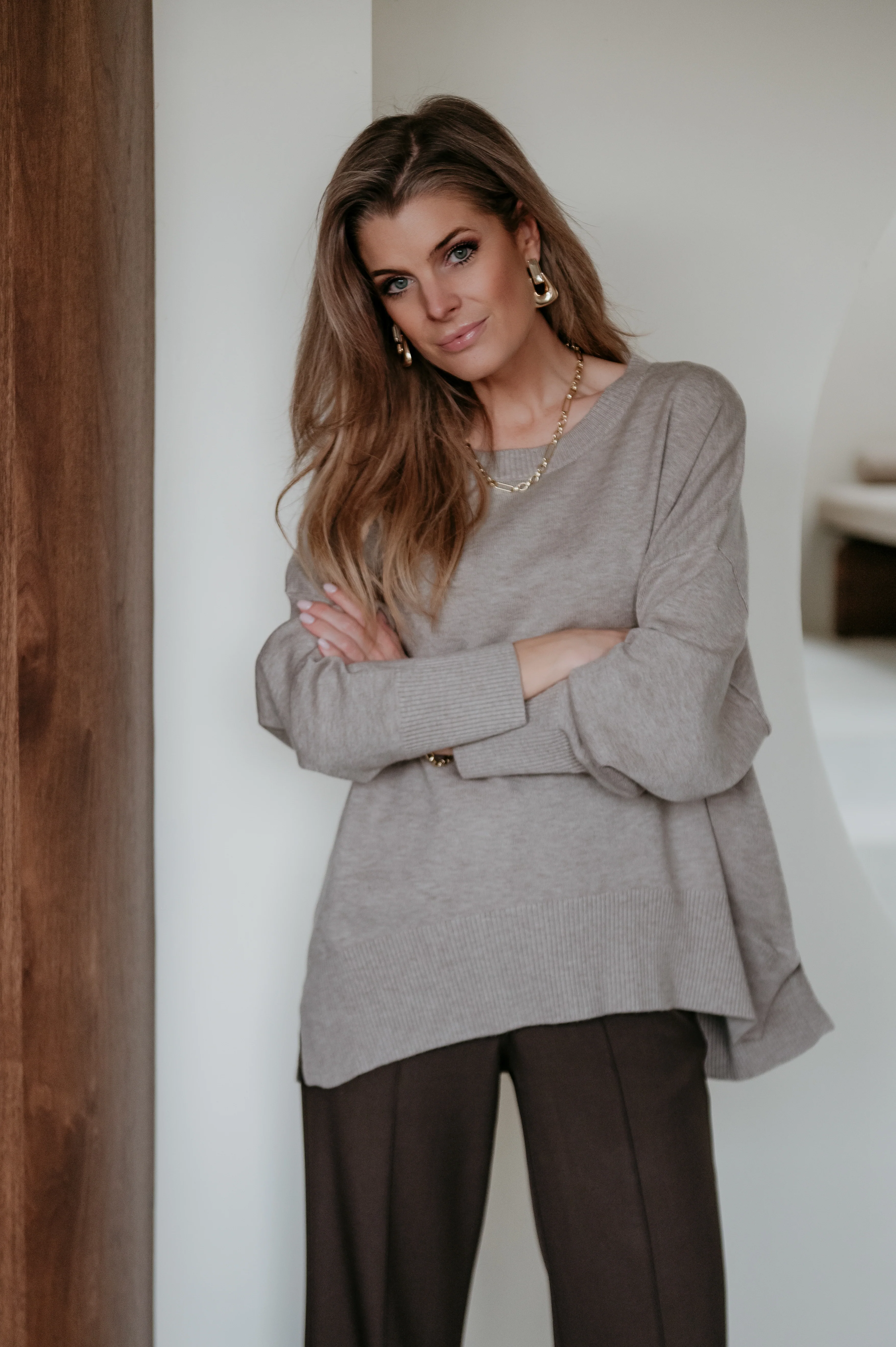 Bevuni knit I Taupe - Image 13