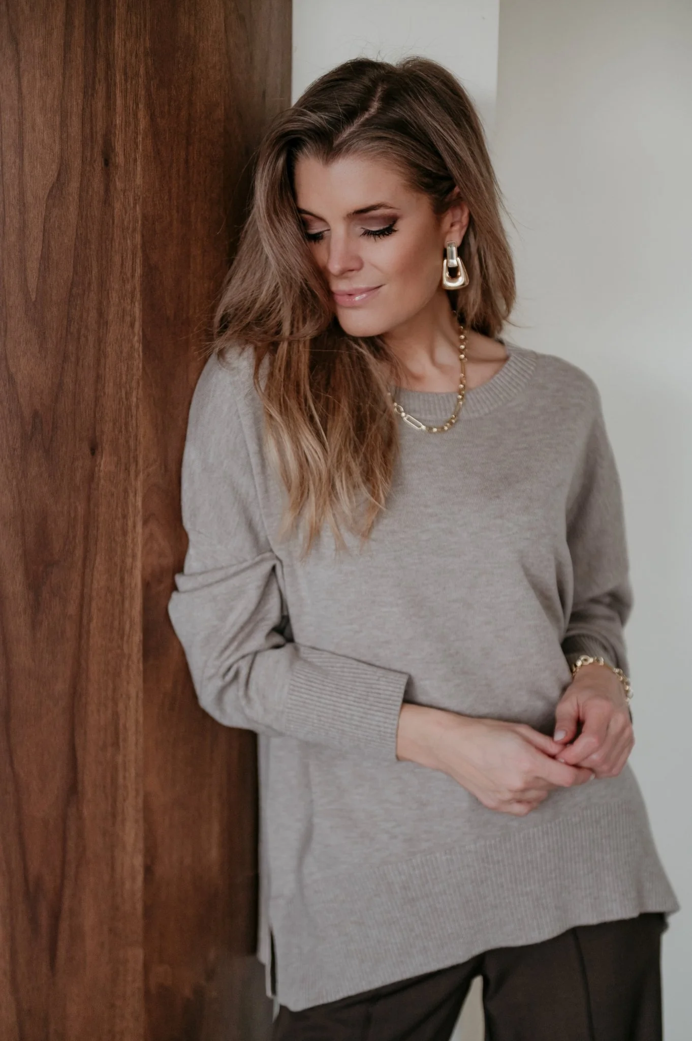 Bevuni knit I Taupe - Image 5