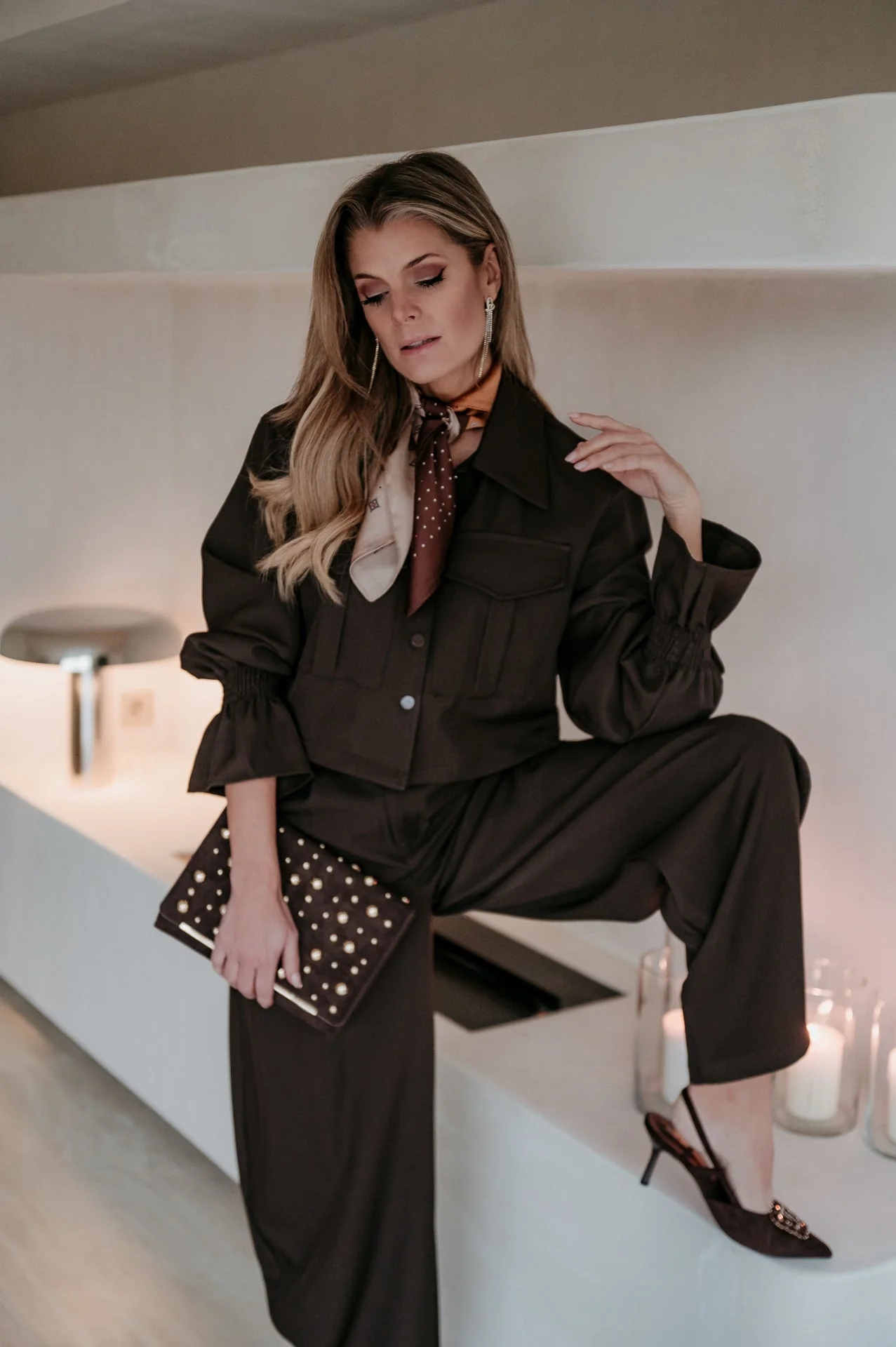 Bidosi jacket I Chocolate Brown - Image 12