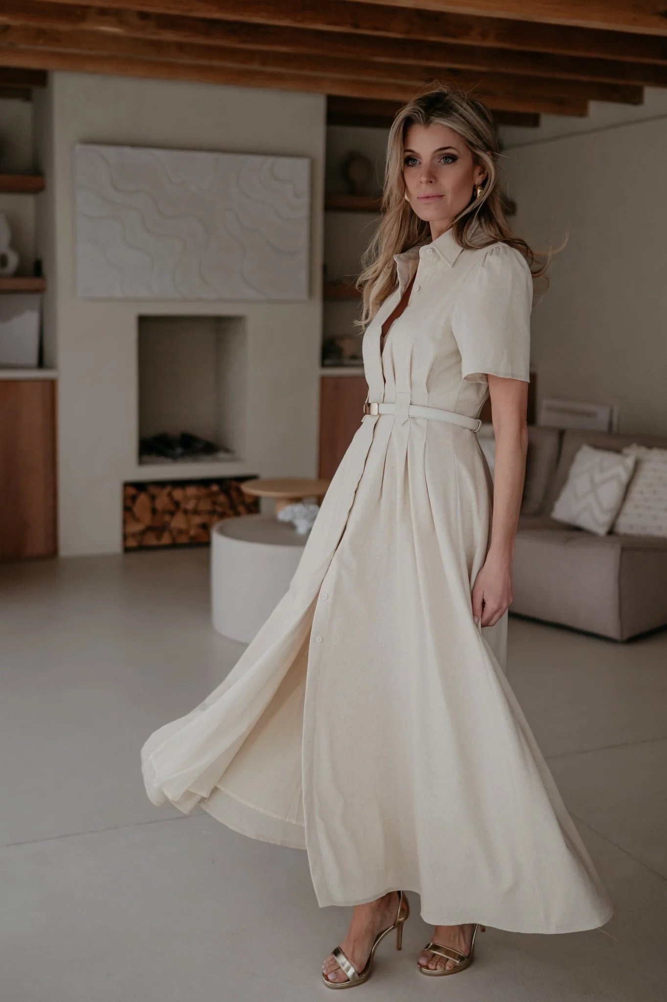 Binedi dress I Beige - Image 11