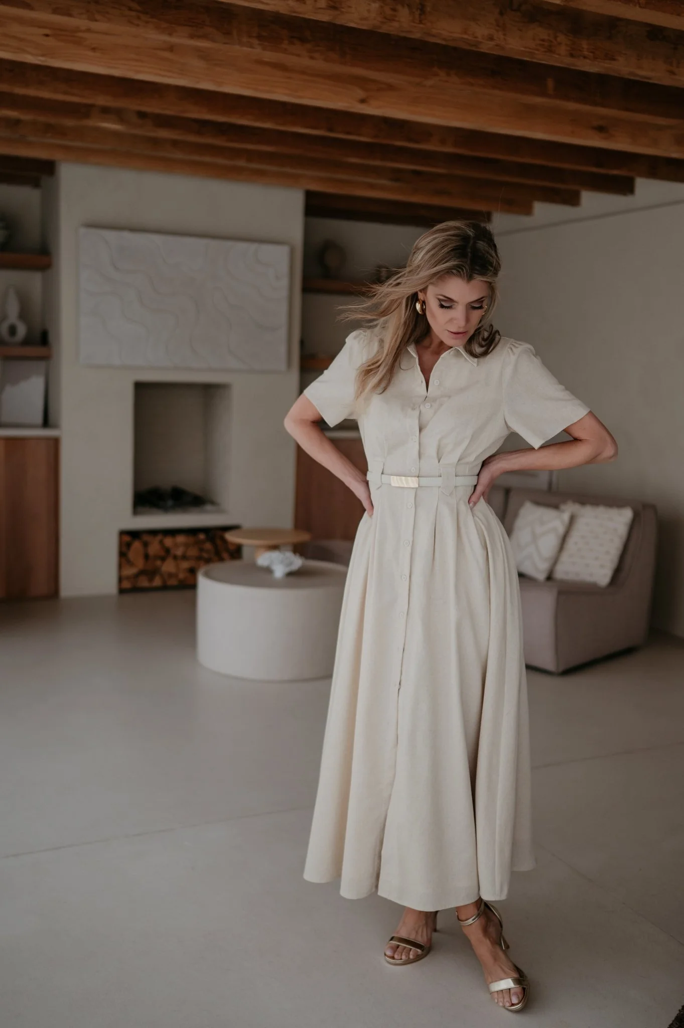 Binedi dress I Beige - Image 12