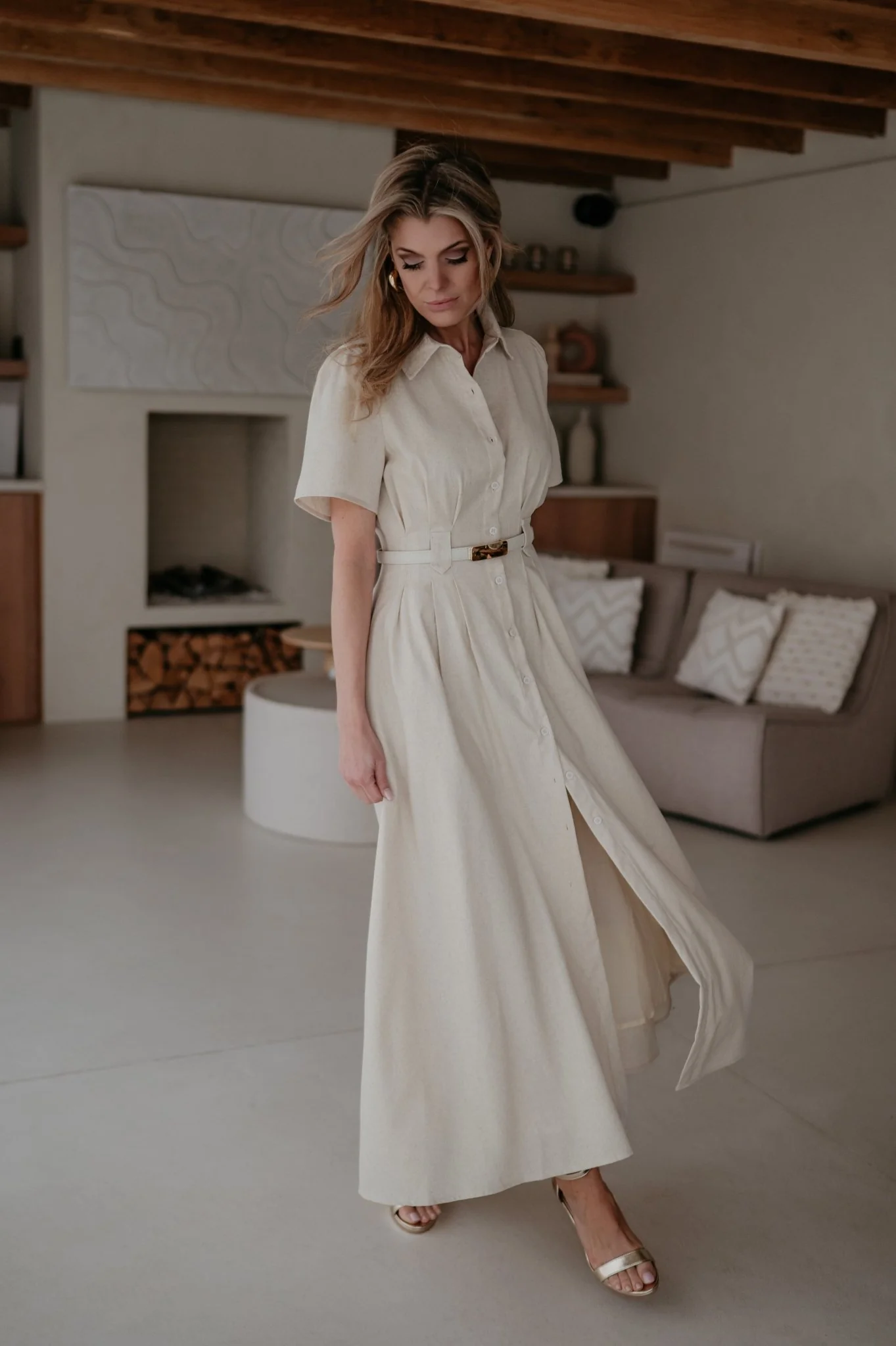 Binedi dress I Beige - Image 7