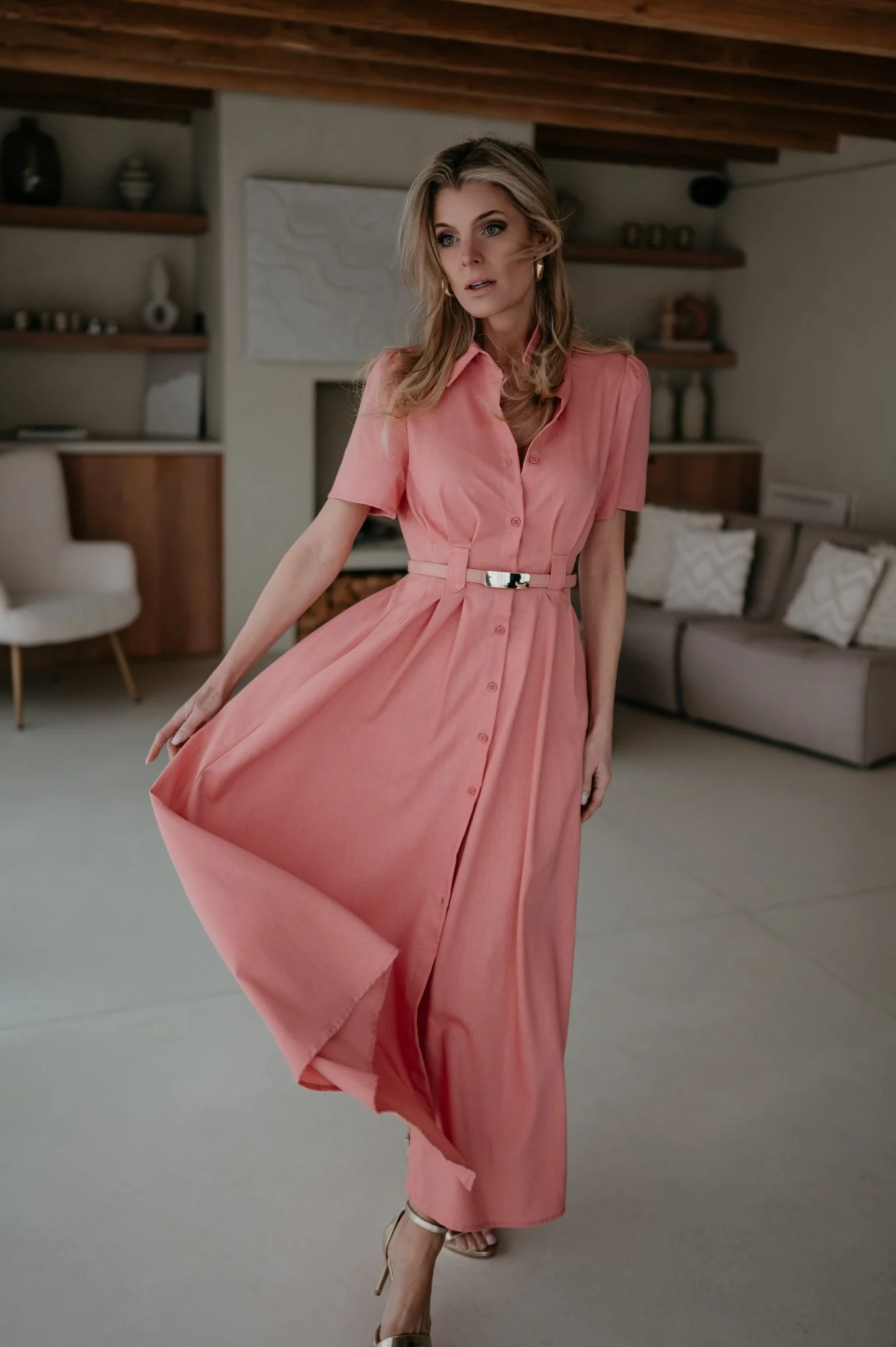 Binedi dress I Old Rose - Image 13