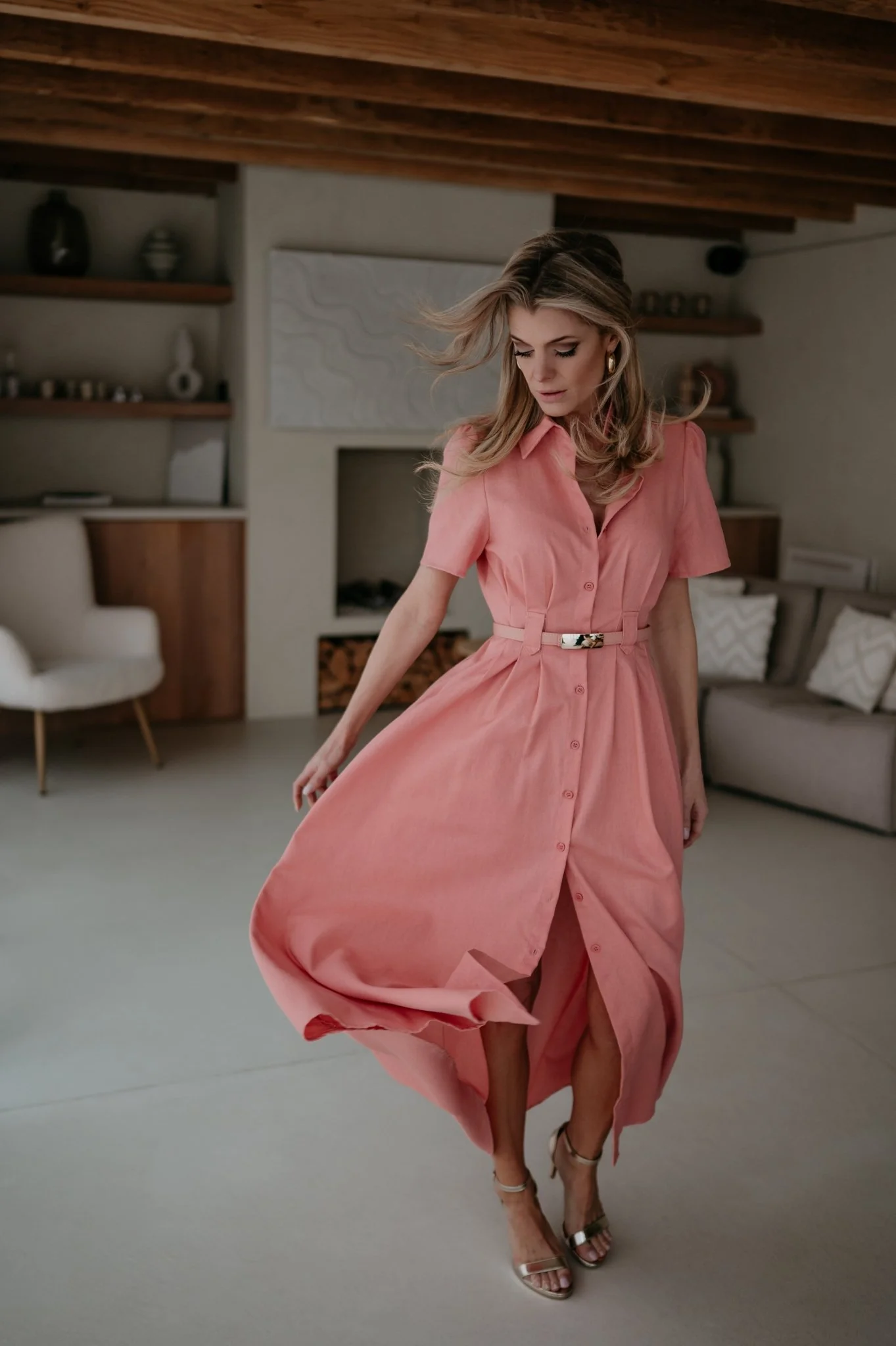 Binedi dress I Old Rose - Image 8