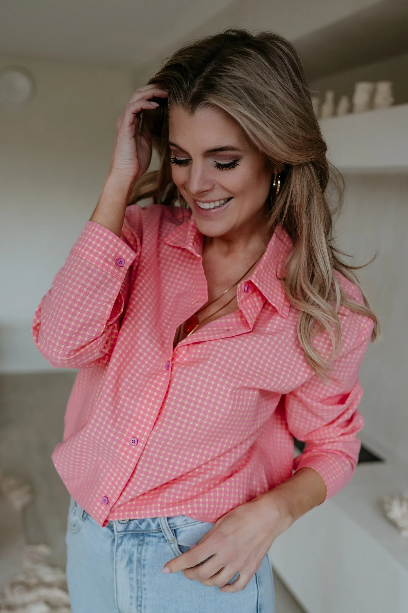 Blene shirt I Coral