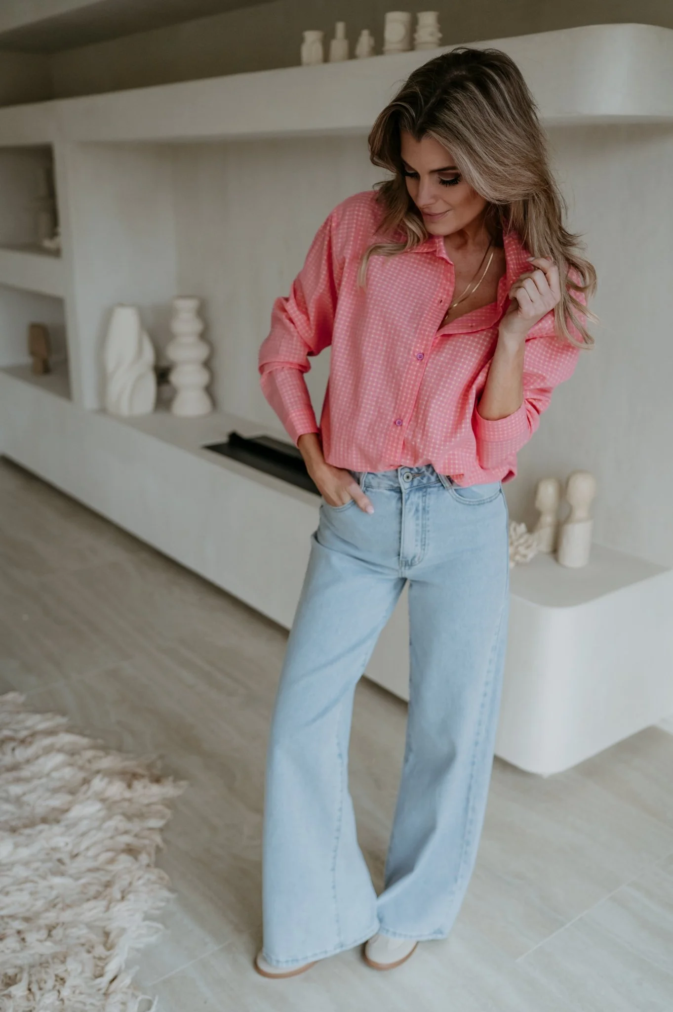 Blene shirt I Coral - Image 2