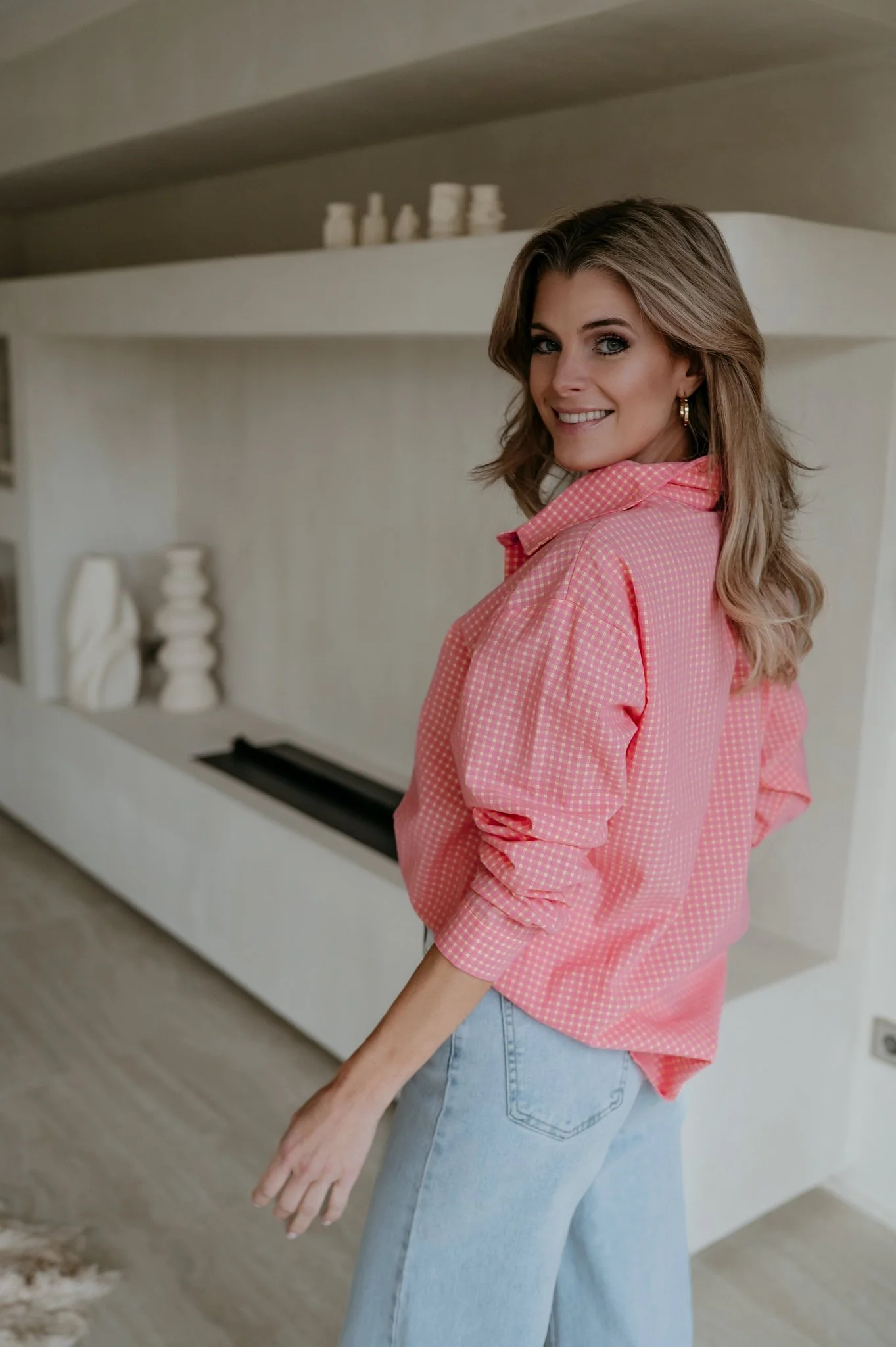 Blene shirt I Coral - Image 3