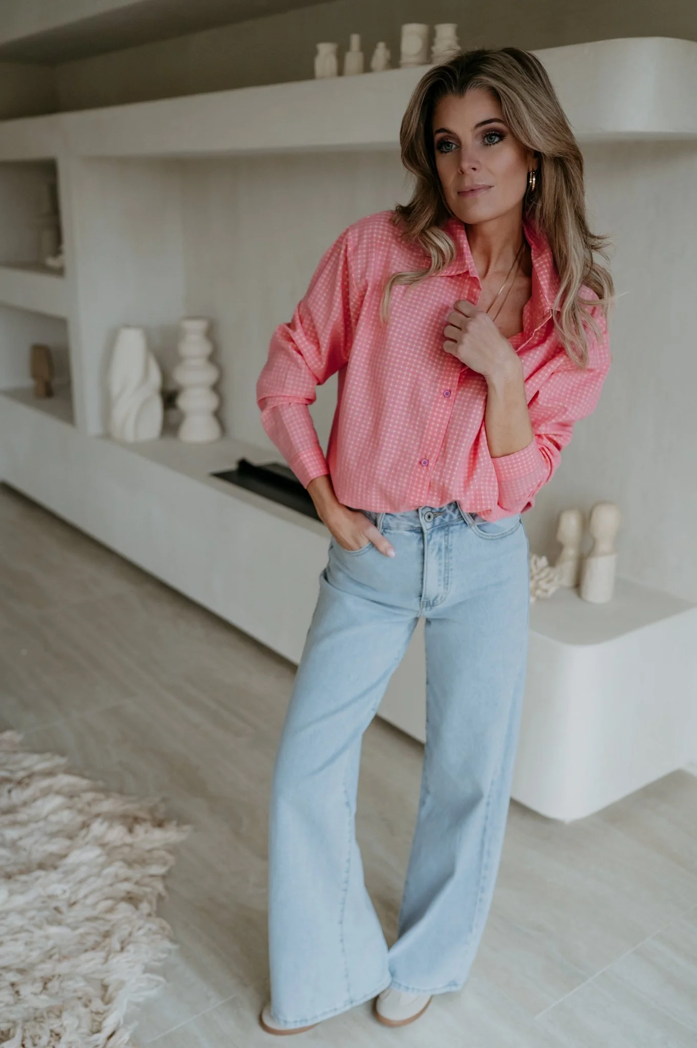 Blene shirt I Coral - Image 6