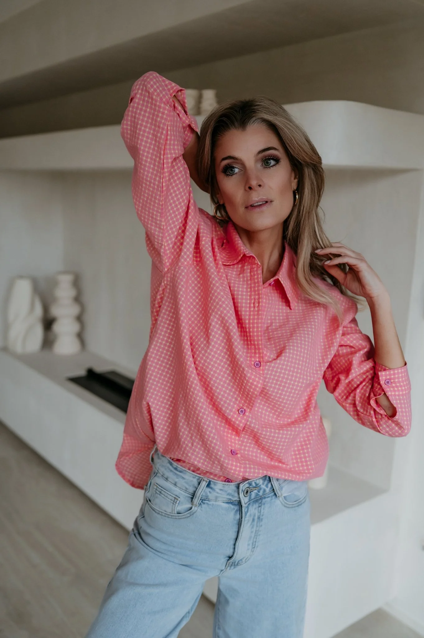 Blene shirt I Coral - Image 7