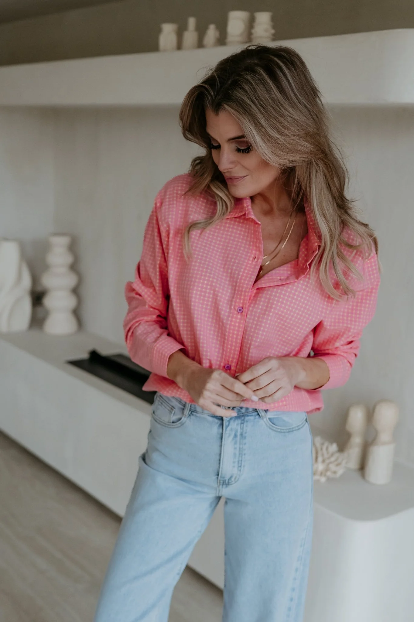 Blene shirt I Coral - Image 8