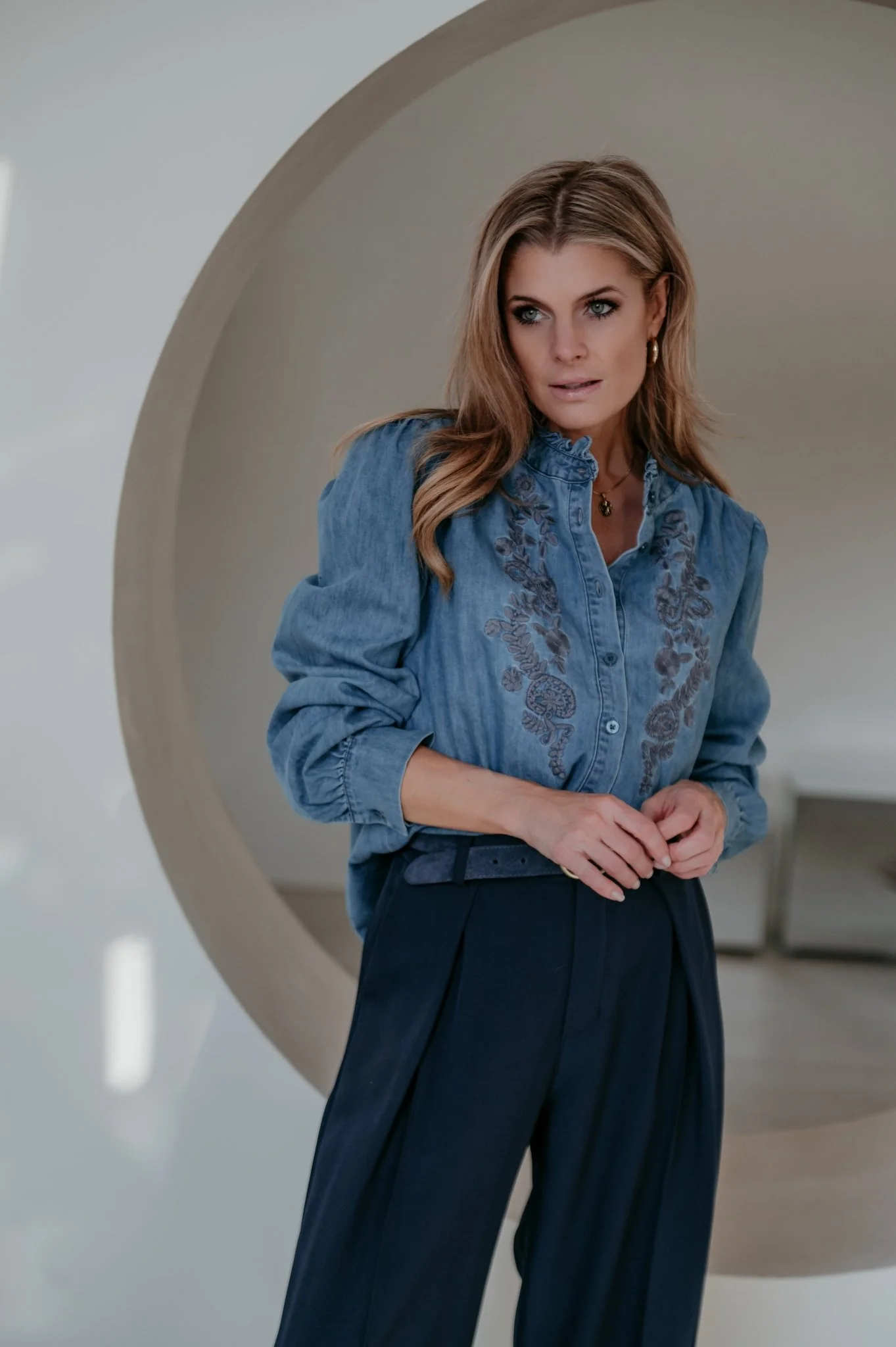 Bravi blouse I Blue - Image 10