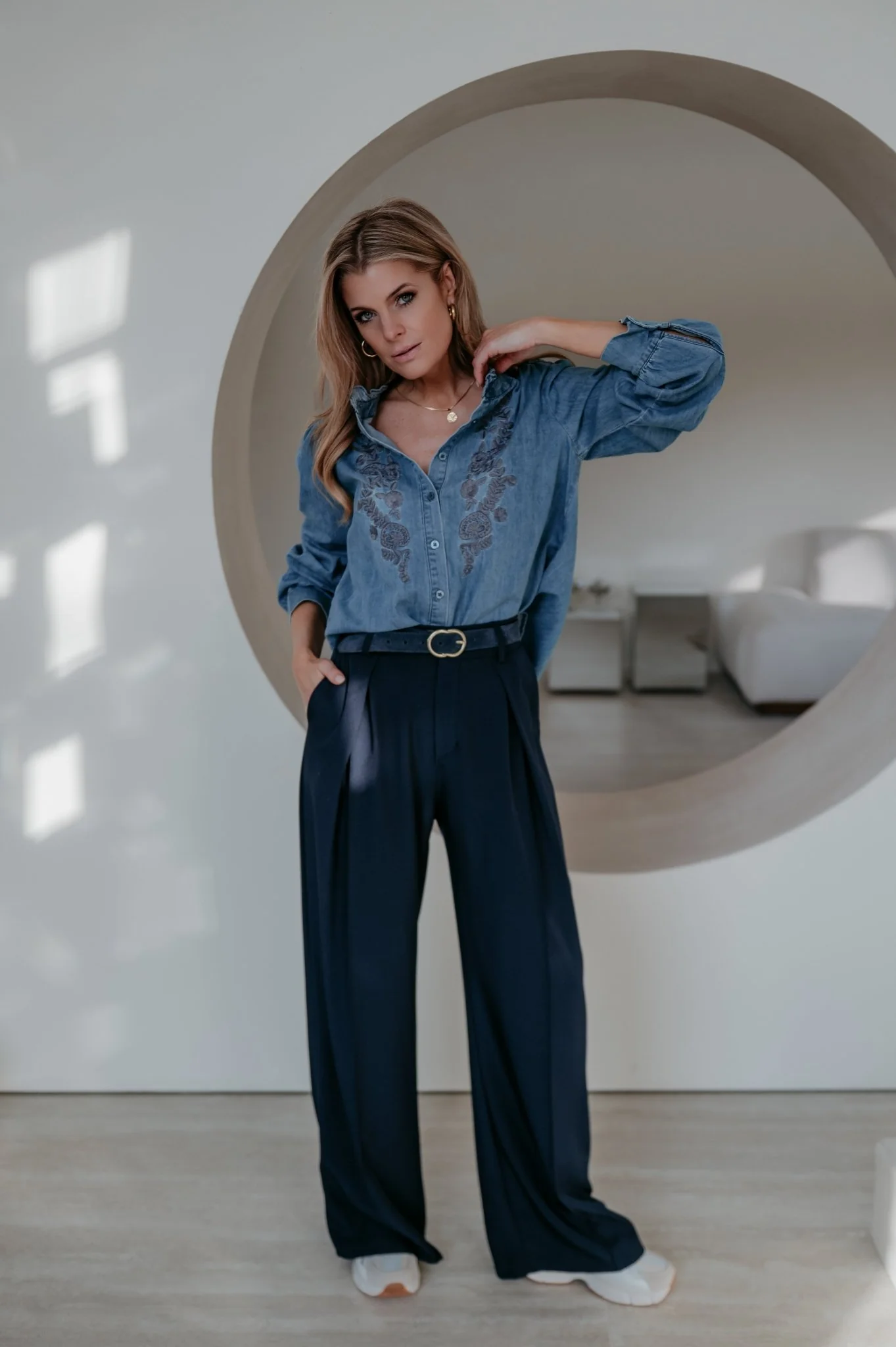 Bravi blouse I Blue - Image 4