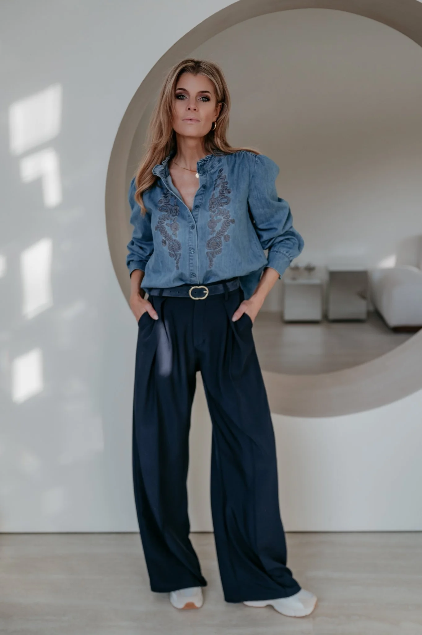 Bravi blouse I Blue - Image 7