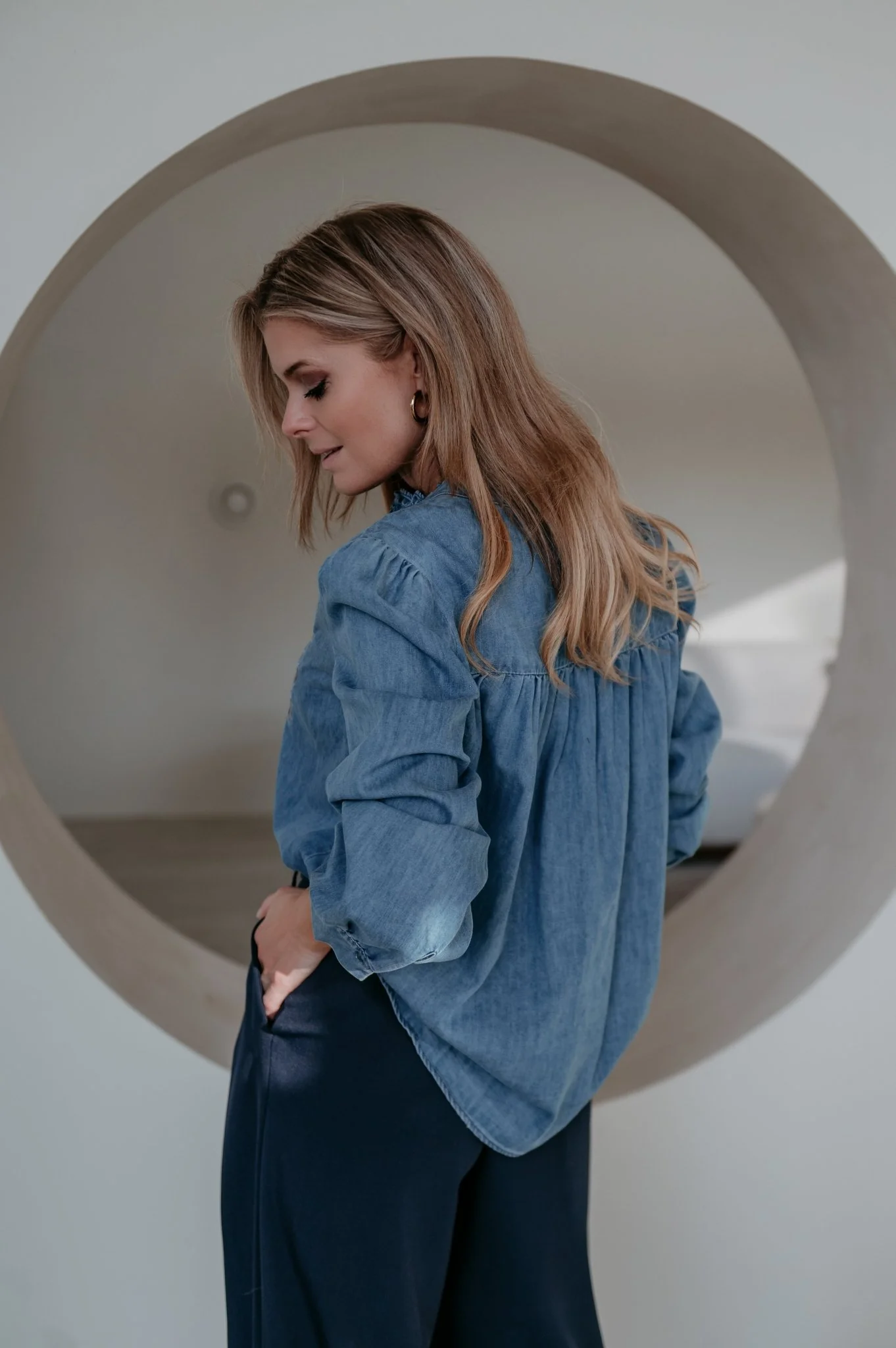 Bravi blouse I Blue - Image 8