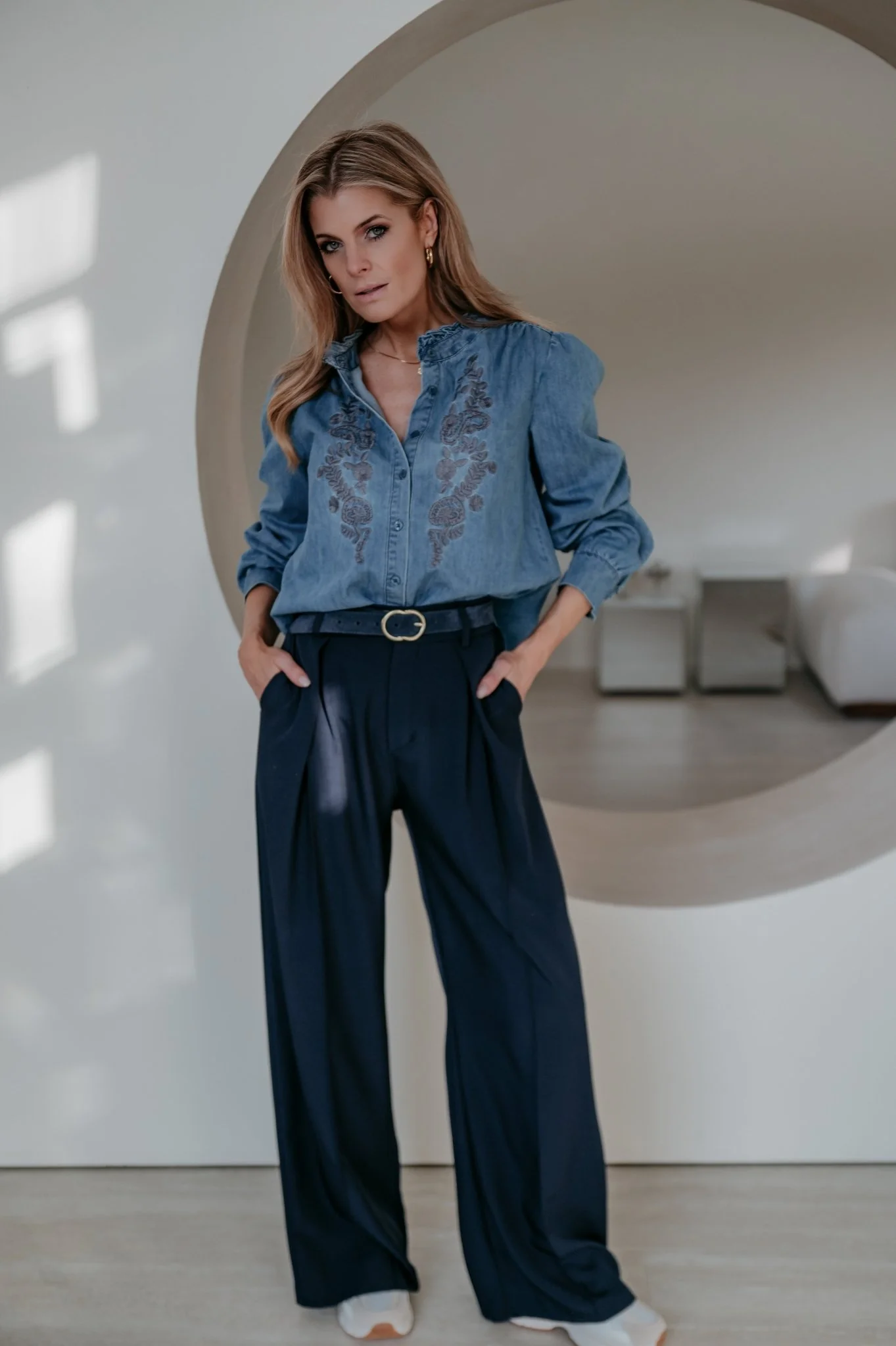 Bravi blouse I Blue - Image 9