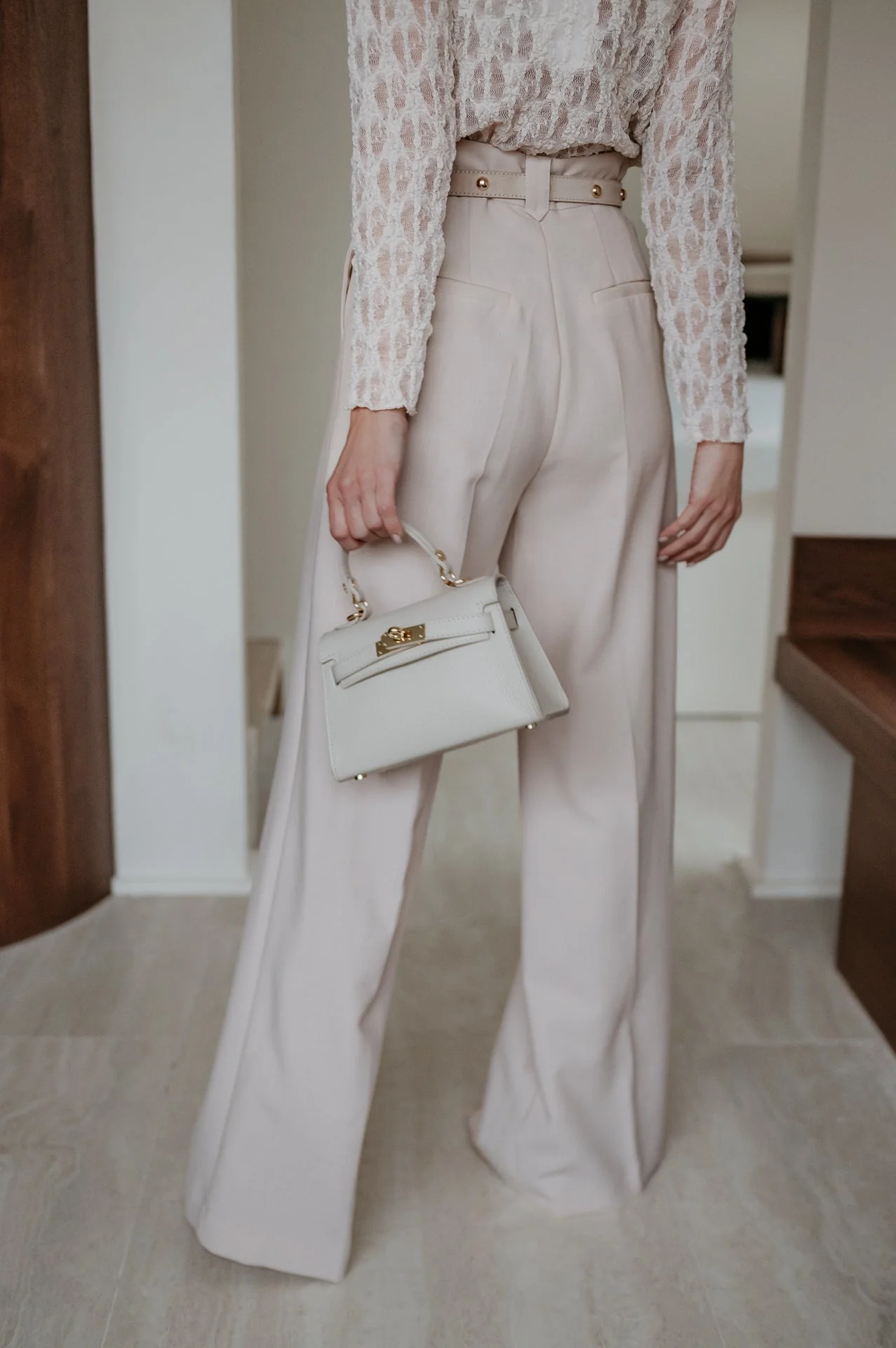 Buongi trousers I Beige - Image 9